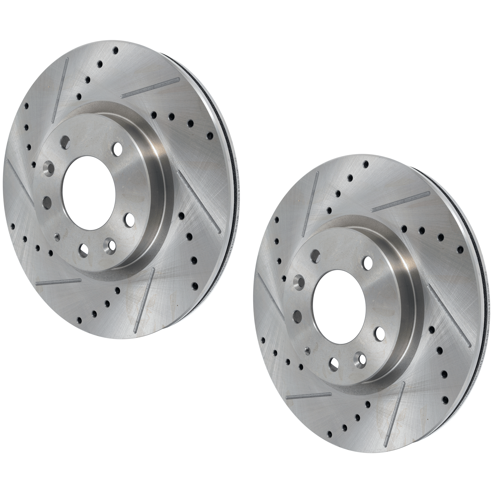 AM FUSION 06-12 MAZDA 6-06-13 FRONT BRAKE DISC Drilled and Slotted SKU SET JM27110074DRS2 OEM 42151-54142-145668-492745-6804