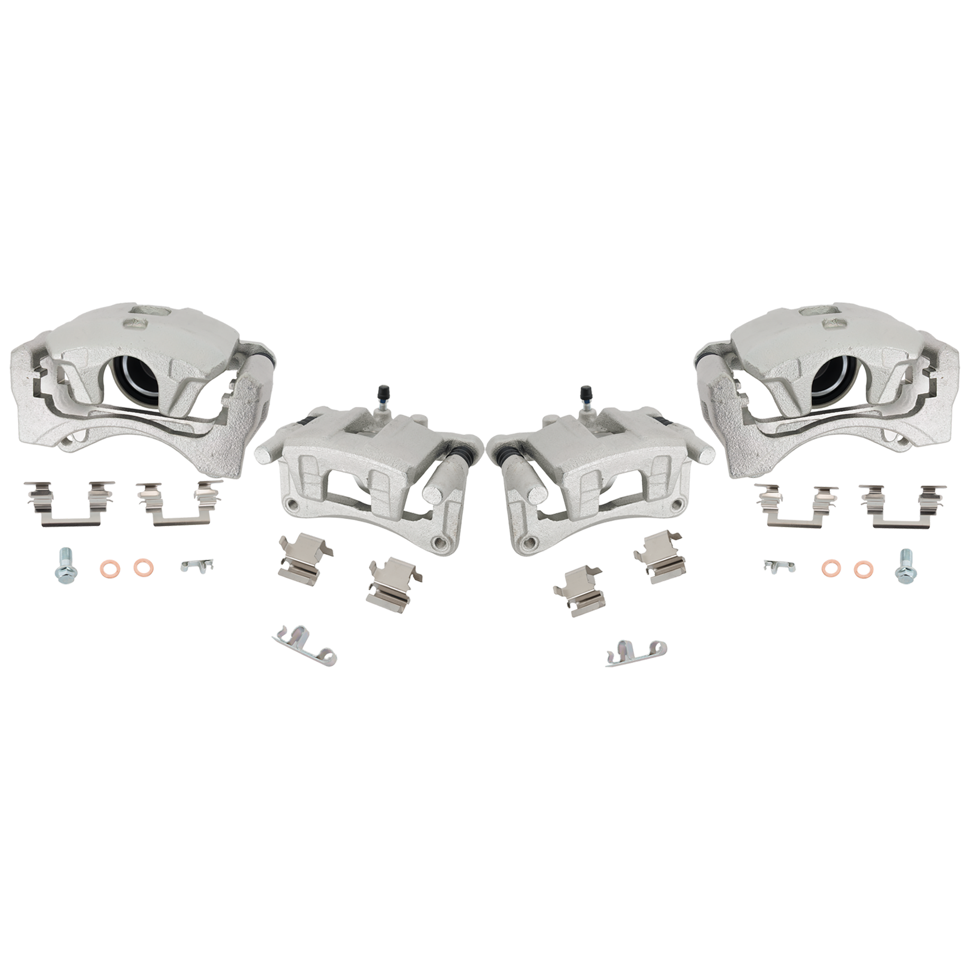 AM LANCER 08-16 OUTLANDER 08-16 FRONT AND REAR BRAKE KIT WITH CALIPERS 4 Wheel Set Includes 4 Brake Caliper SKU SET JM27150003-4