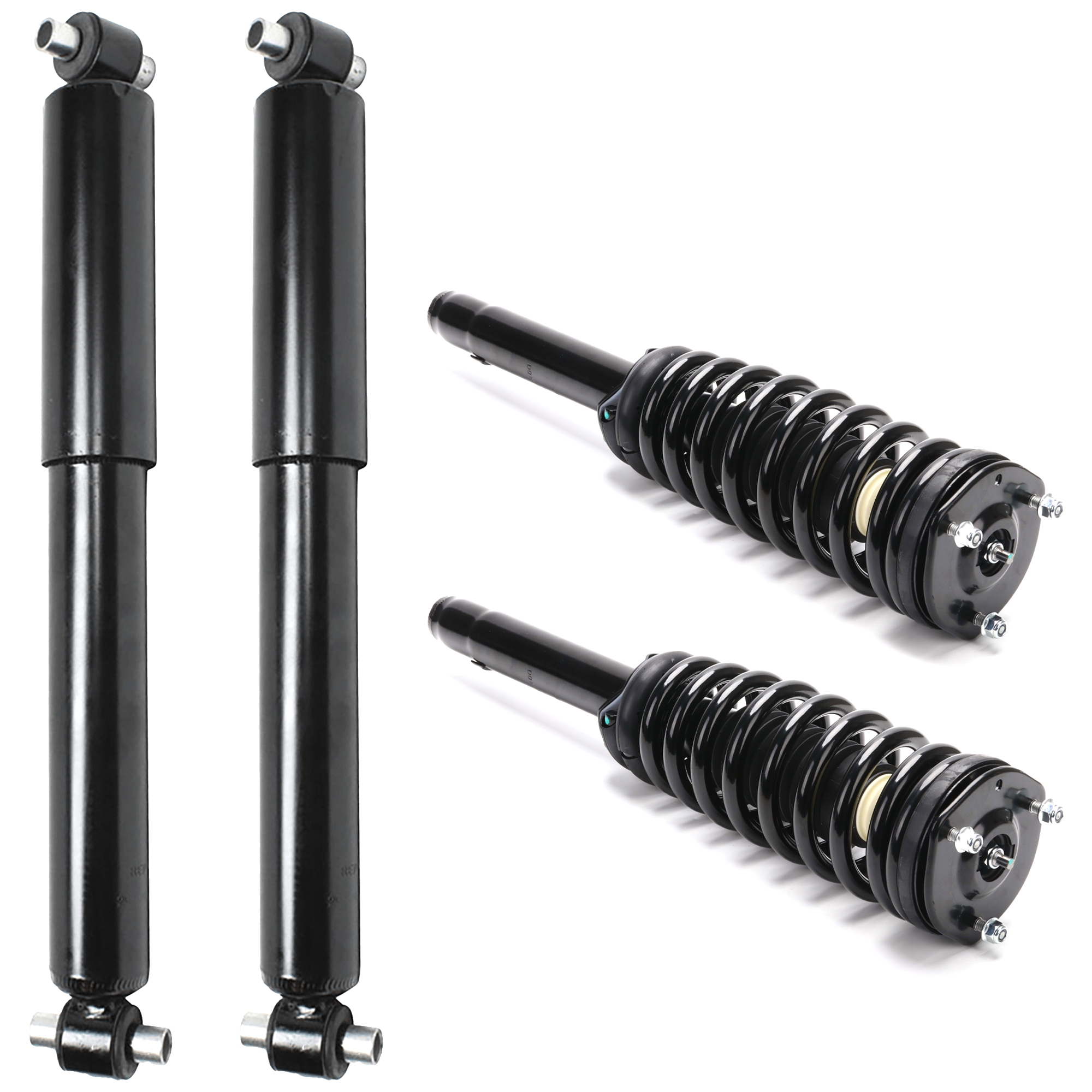 AM FUSION 10-12 MILAN 10-11 FRONT AND REAR SHOCK AND FULLY LOADED STRUT RH AND LH Set of 4 SKU SET JM280312-4 OEM AE5Z18125A 6E5Z18125BA ASTL22