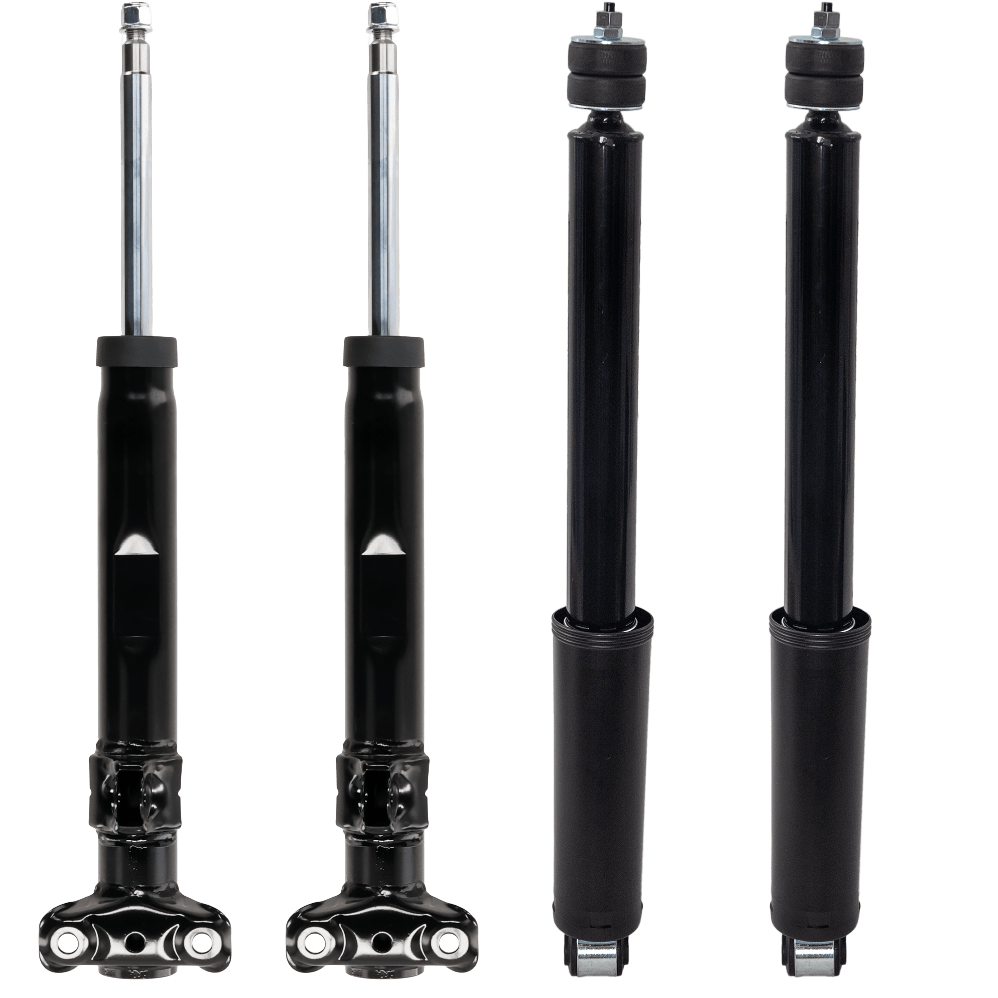 AM 300E 86-93-300CE 88-93 FRONT AND REAR SHOCK AND FULLY LOADED STRUT RH AND LH Gas Charged Set of 4 SKU SET JM280501-4 OEM 2013200931-2013201131