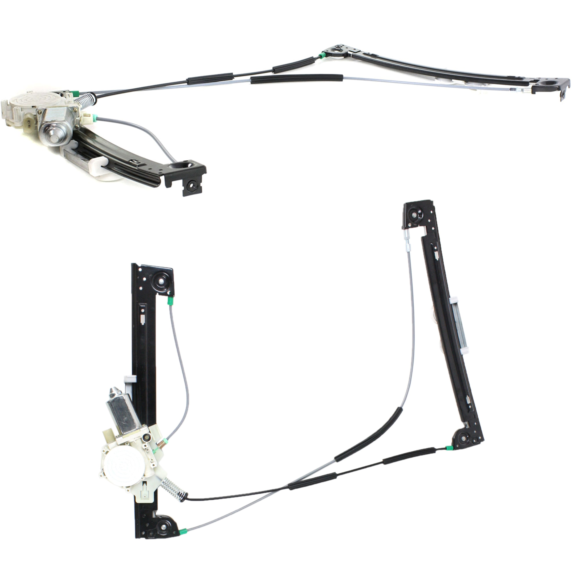 AM COOPER 02-05 FRONT WINDOW REGULATOR RH AND LH Set of 2 SKU SET JM462917 OEM 51337039451 PFM 51337039452 PF