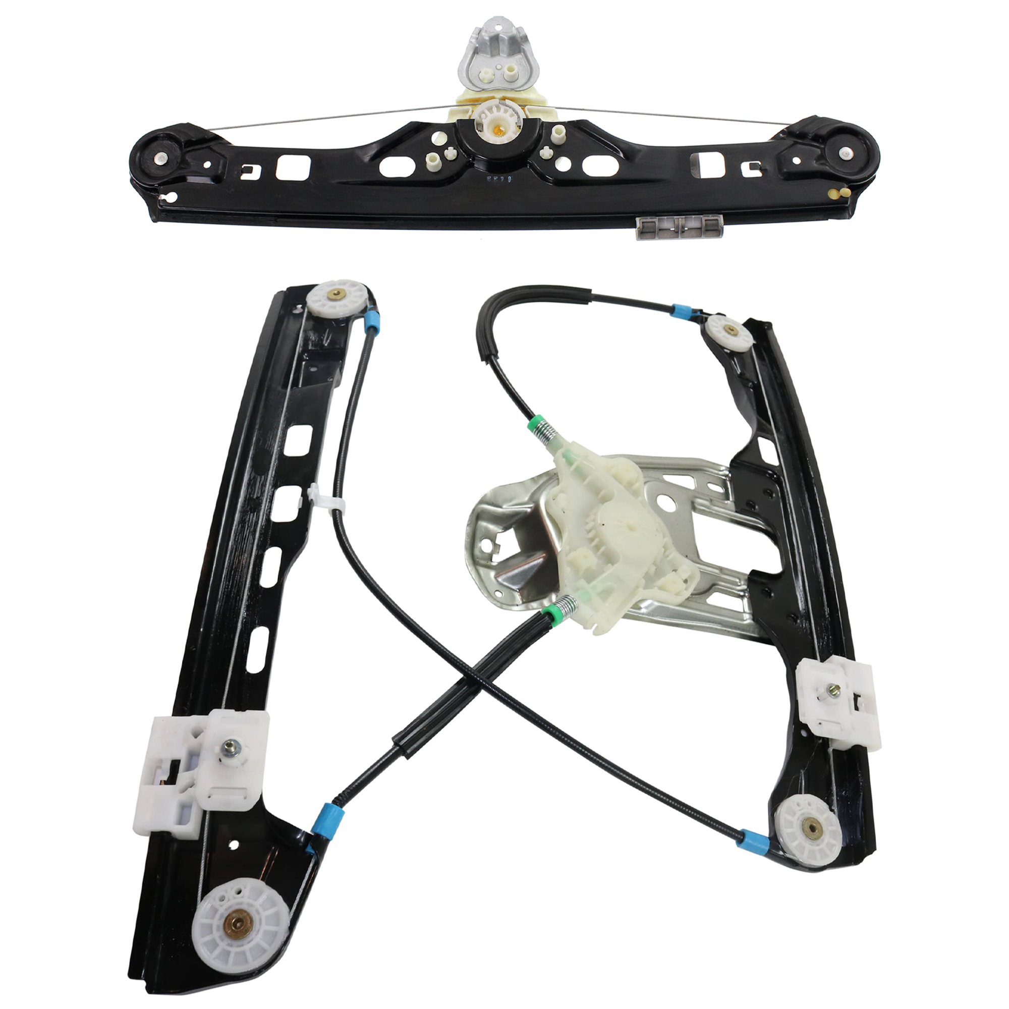 AM C CLASS 01-05 FRONT AND REAR WINDOW REGULATOR LH Power w o Motor SKU SET JM462926-2L Partslink MB1350114 MB1550112 OEM 2037201546-2037300346