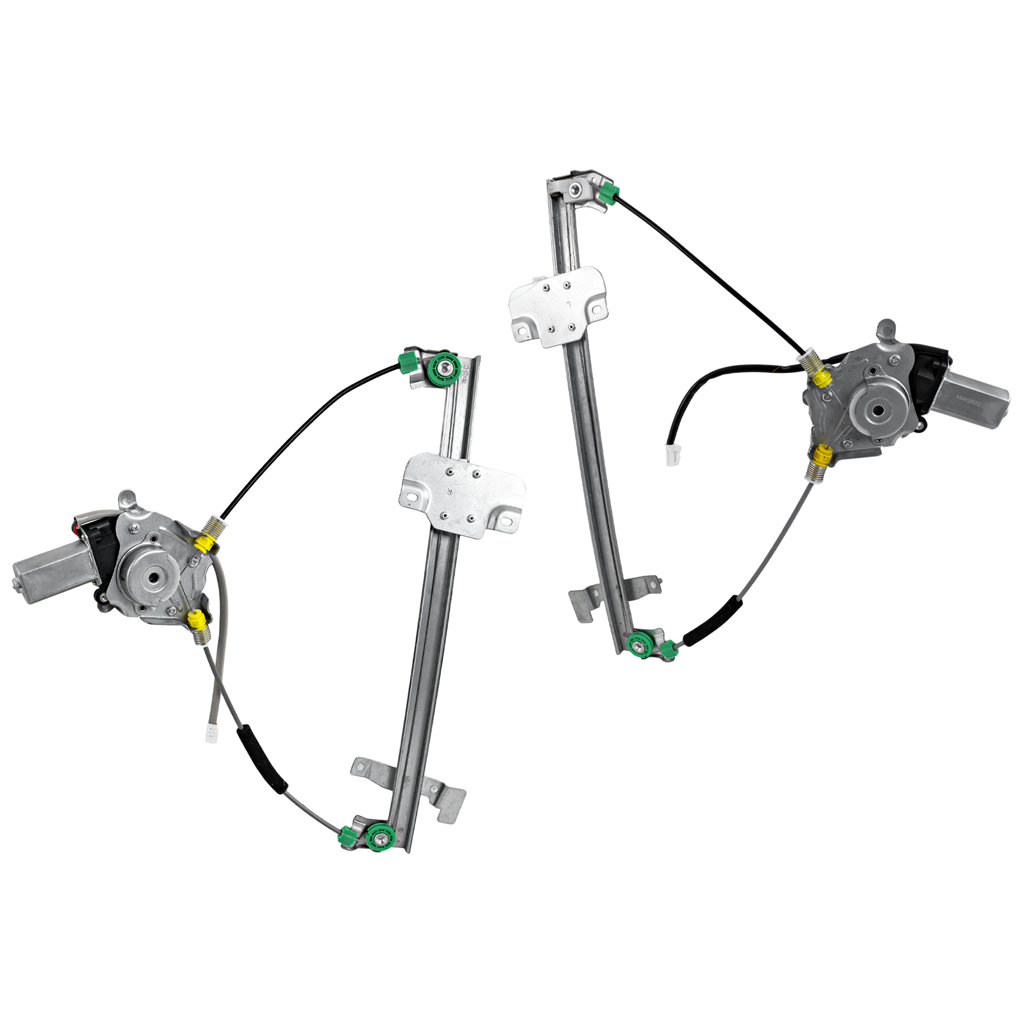 AM PROTEGE 99-03 PROTEGE5-02-03 FRONT WINDOW REGULATOR RH AND LH Power w Motor SKU SET JM462929 Partslink MA1350127 MA1350106 MA1351127 MA1351106 OEM B25F58590A PFM BJ0E58590E B25F