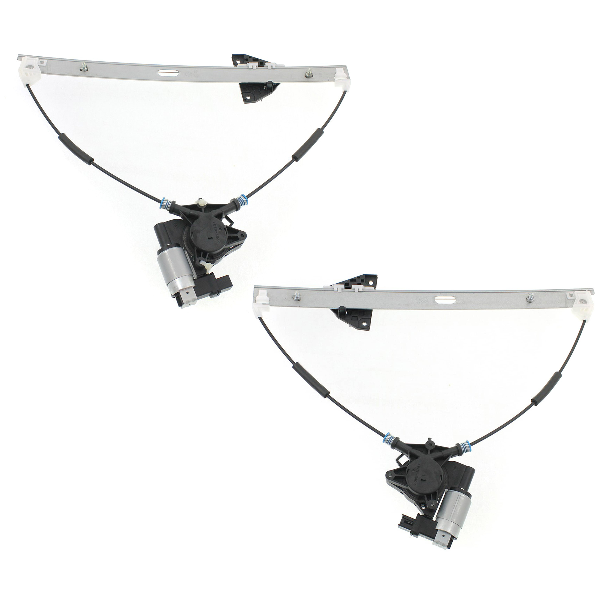 AM MAZDA 5-06-17 FRONT WINDOW REGULATOR RH AND LH Power w Motor SKU SET JM462963 Partslink MA1350111 MA1356101 MA1351111 MA1357102 OEM C23558590B PFM GJ6A5858XC C235