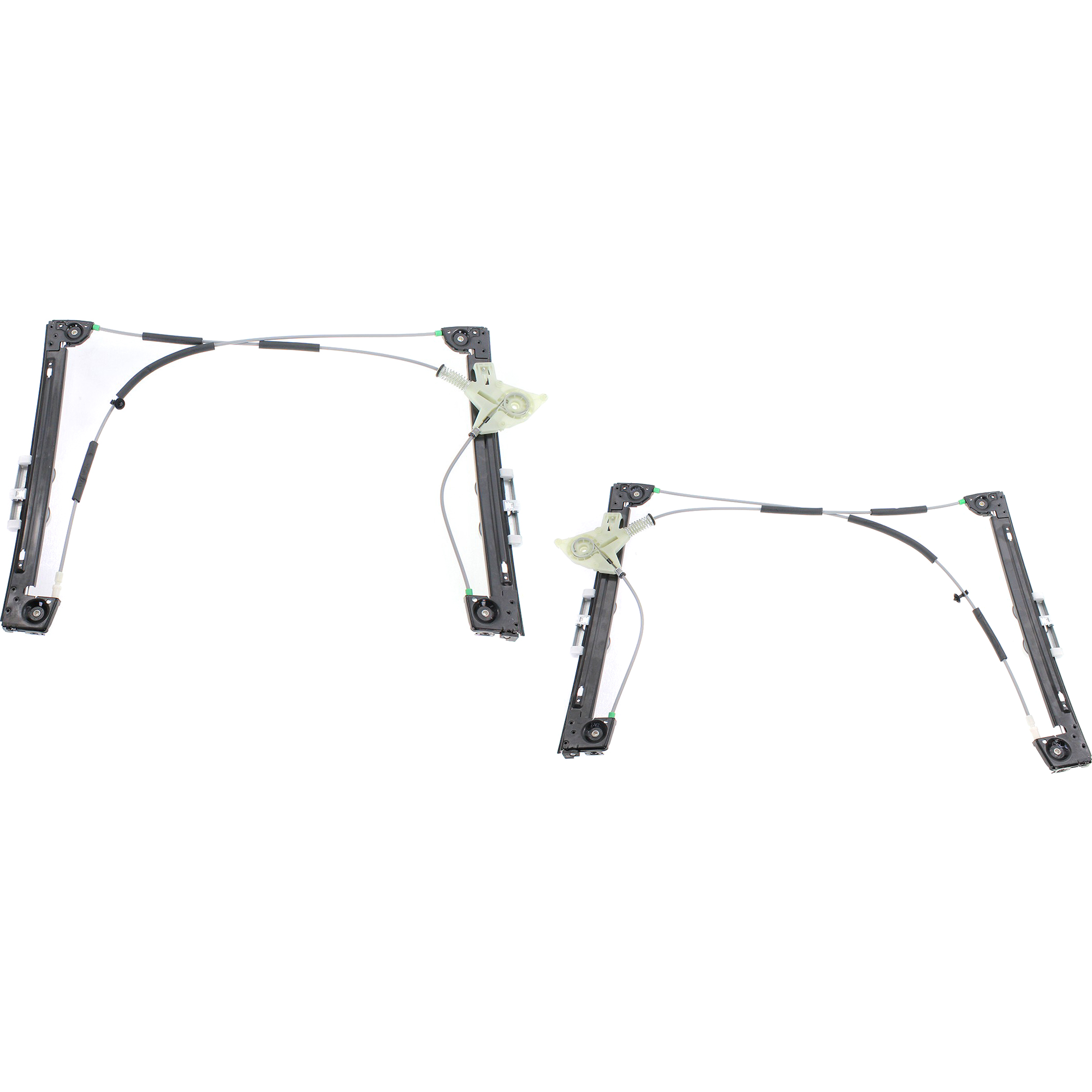 AM COOPER 05-08 FRONT WINDOW REGULATOR RH AND LH Without Motor Power SKU SET JM462981 Partslink MC1350101 MC1351101 OEM 51337162163-51337162164