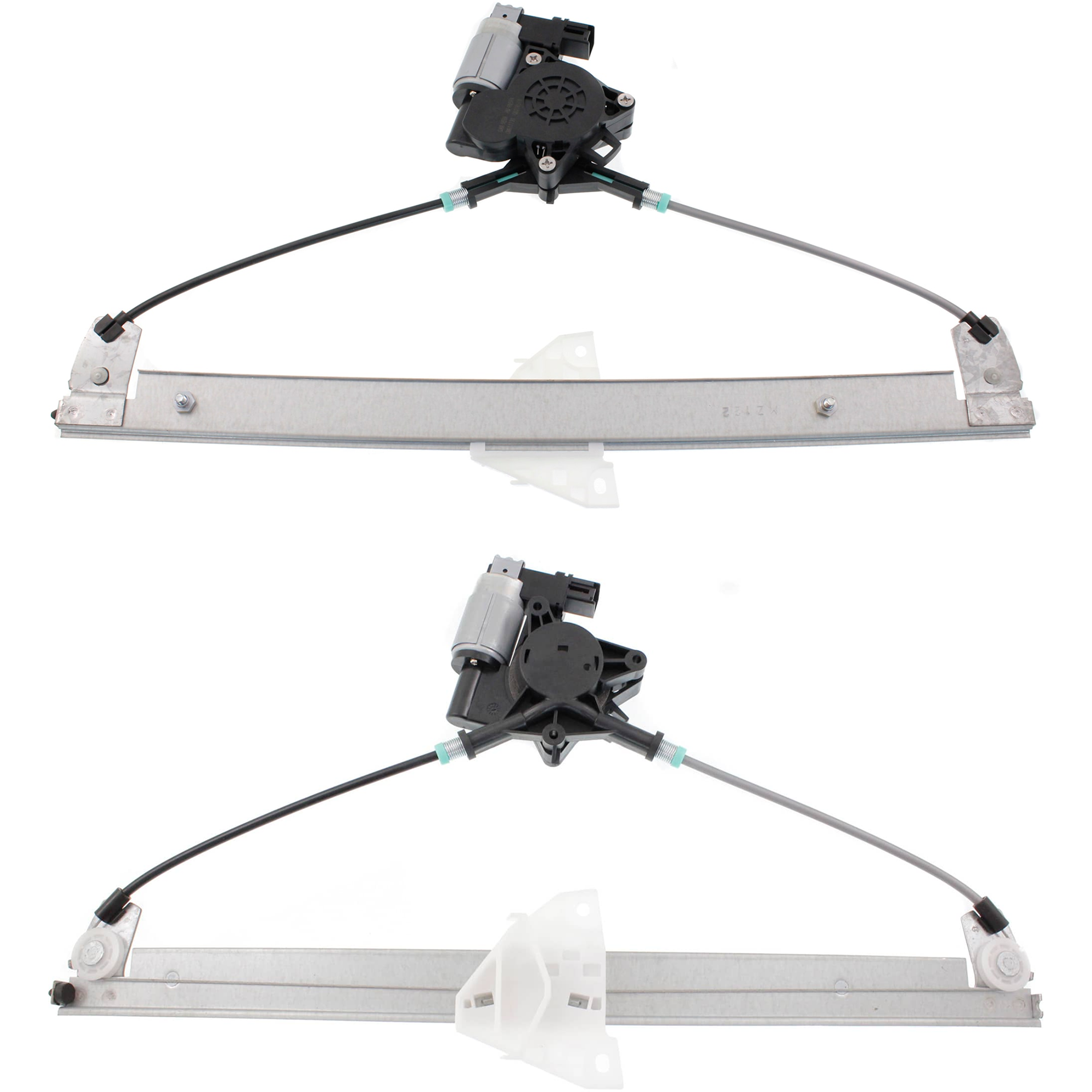 AM CX 7-07-12 FRONT WINDOW REGULATOR RH AND LH Power w Motor SKU SET JM463107 Partslink MA1350130 MA1356101 MA1351130 MA1357101 OEM EG2158590B PFM G22C5858XF EG21