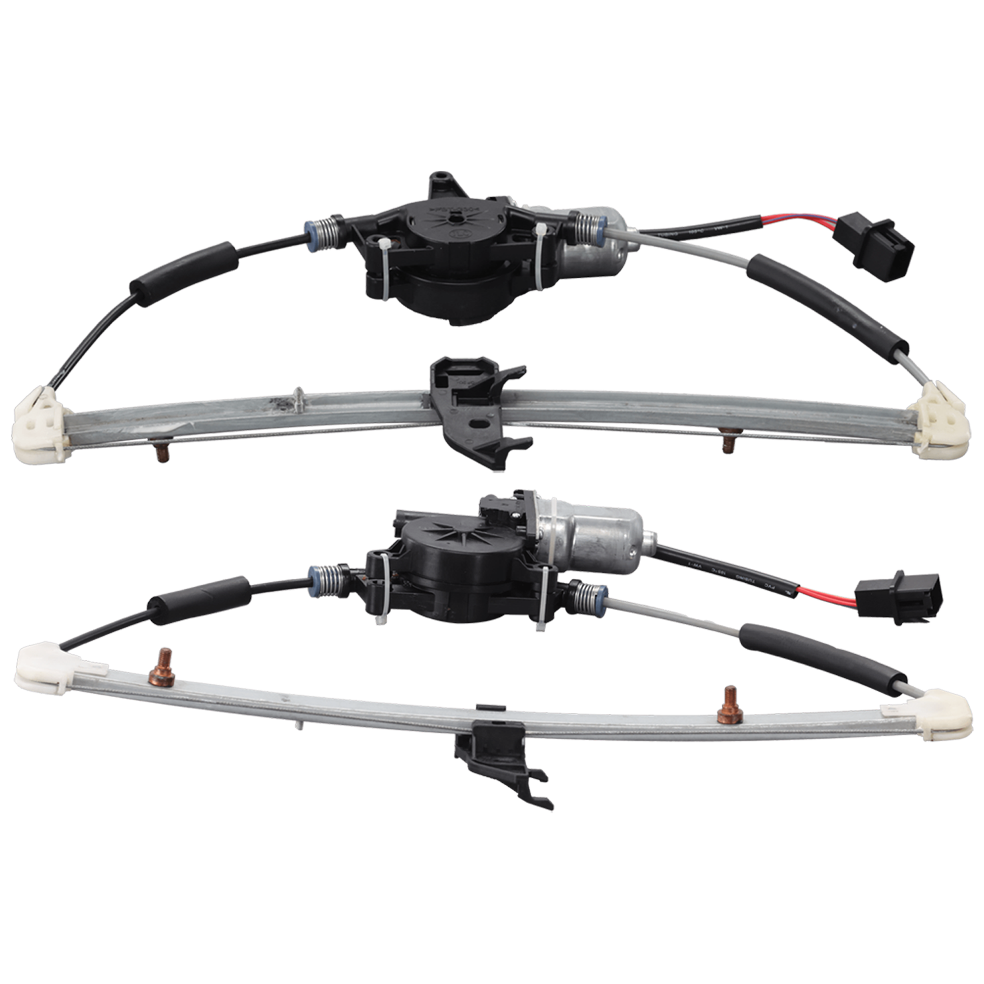 AM CX 3-16-22 REAR WINDOW REGULATOR RH AND LH Power w Motor 2 Pins SKU SET JM49170005 Partslink MA1550124 MA1551124 OEM D10E72590A PFM D10E73590A PFM