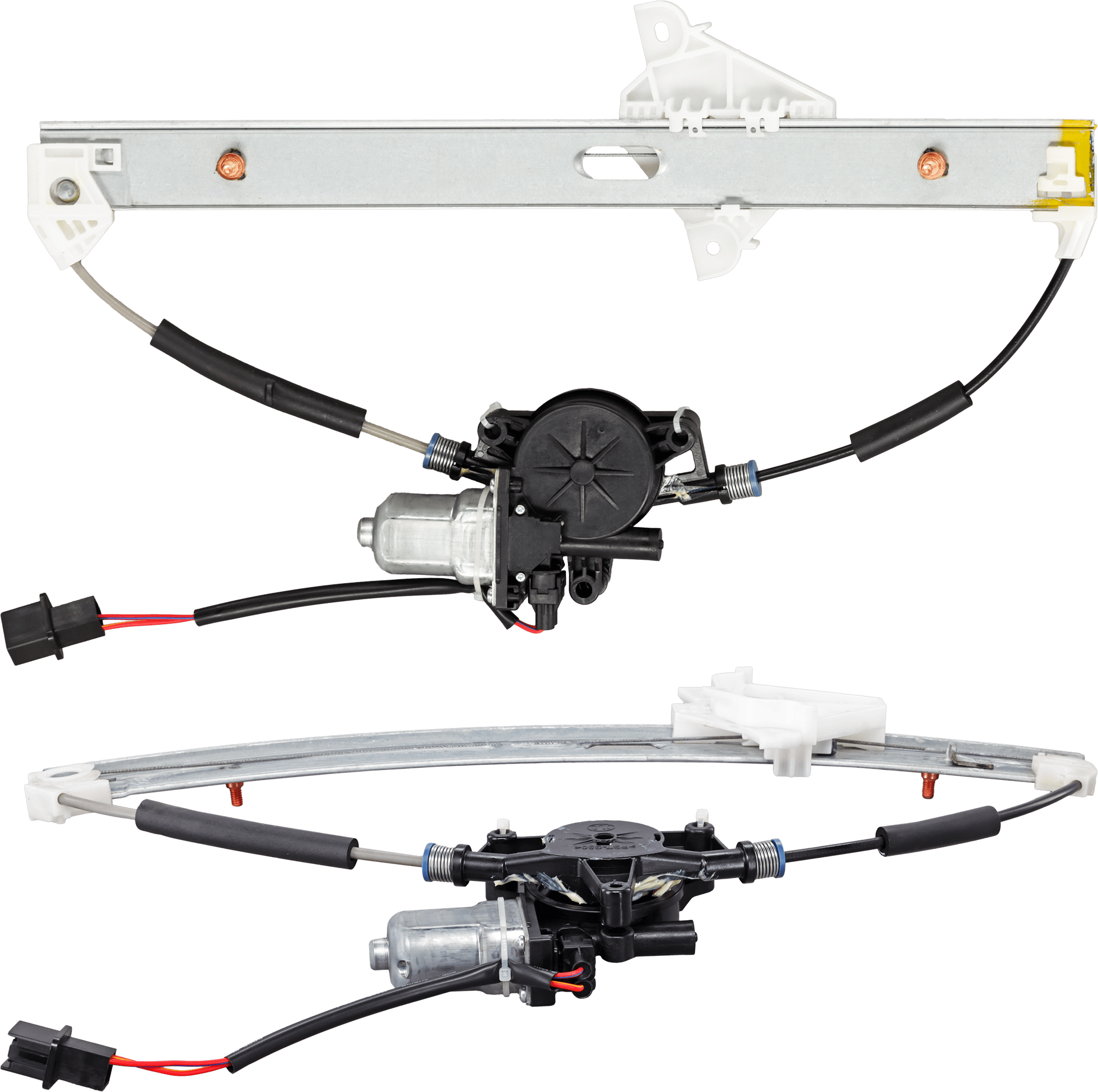 AM CX 5-17-24 REAR WINDOW REGULATOR RH AND LH Power w Motor 2 Pins SKU SET JM49170009 Partslink MA1550126 MA1551126 OEM KB7W72590 PFM KB7W73590 PFM