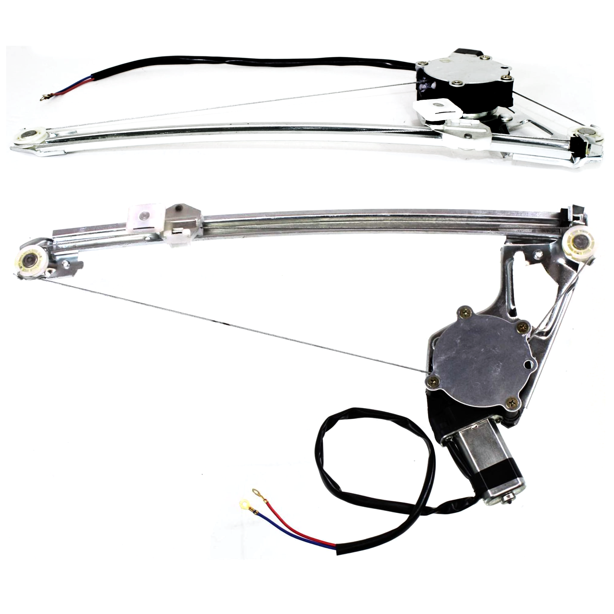 AM E CLASS 86-95 REAR WINDOW REGULATOR RH AND LH Power w Motor Coupe Sedan Wagon 124 Chassis SKU SET JM491711 Partslink MB1550101 MB1551101 OEM 1247300746-1247300846