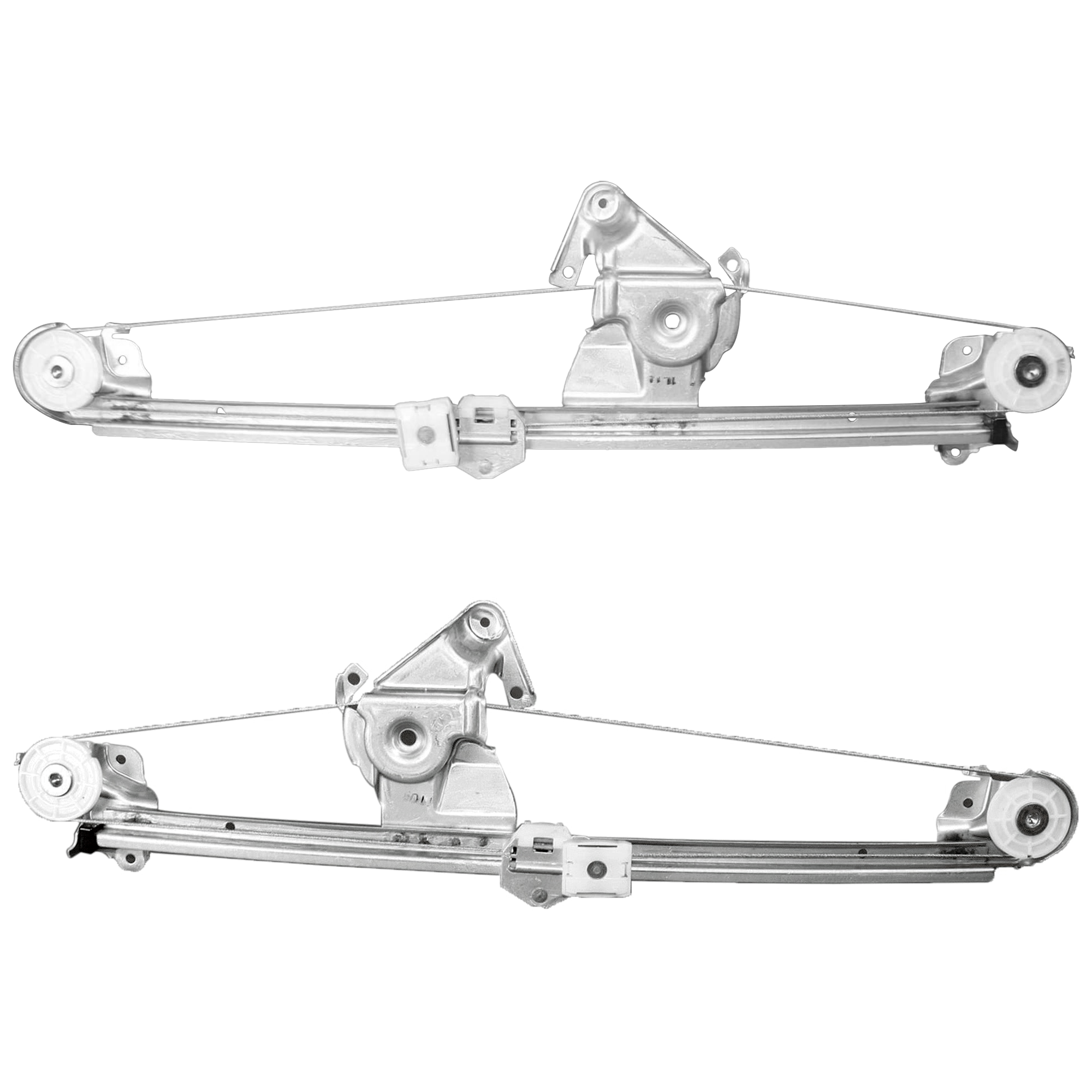 AM E CLASS 96-03 REAR WINDOW REGULATOR RH AND LH Power w o Motor SKU SET JM491713 Partslink MB1550104 MB1551104 OEM 2107301546-2107301646