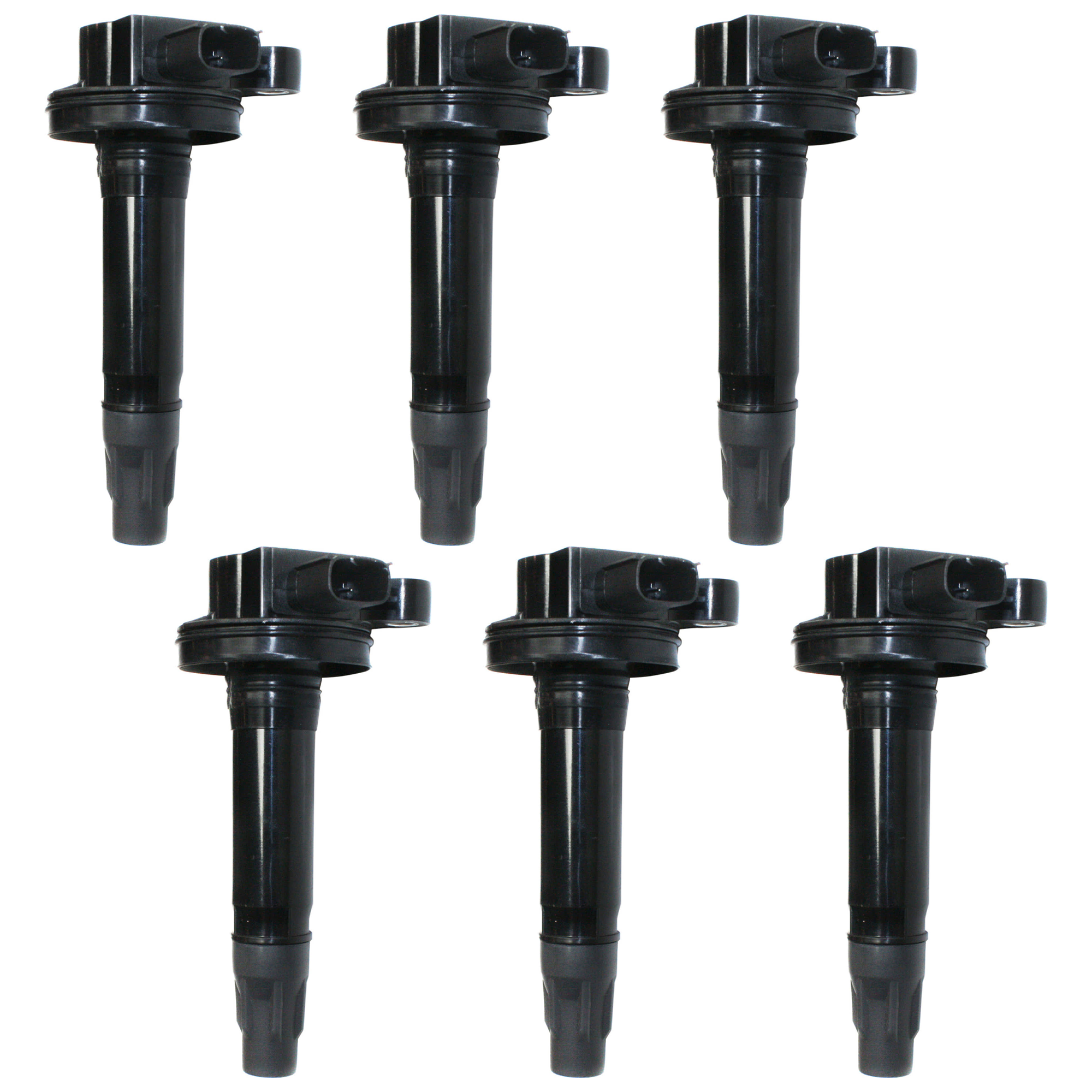 AM EDGE 07-16 TRANSIT 150-15-18 IGNITION COIL Set of 6-2 Prong Connector SKU SET JM504646-6 OEM 48856-50106-140061-250106-3681