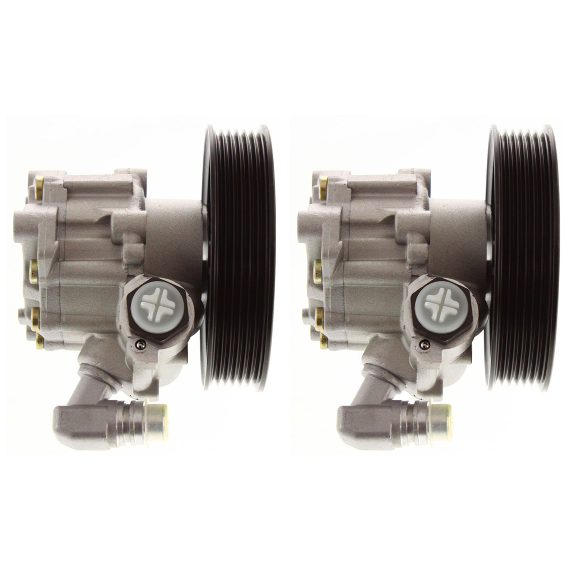 AM CLK CLASS E CLASS 98-02 POWER STEERING PUMP w o Self Leveling Device or Anti Lock Differential SKU SET JM510401-2 OEM 0024661201-0024662401-00246612