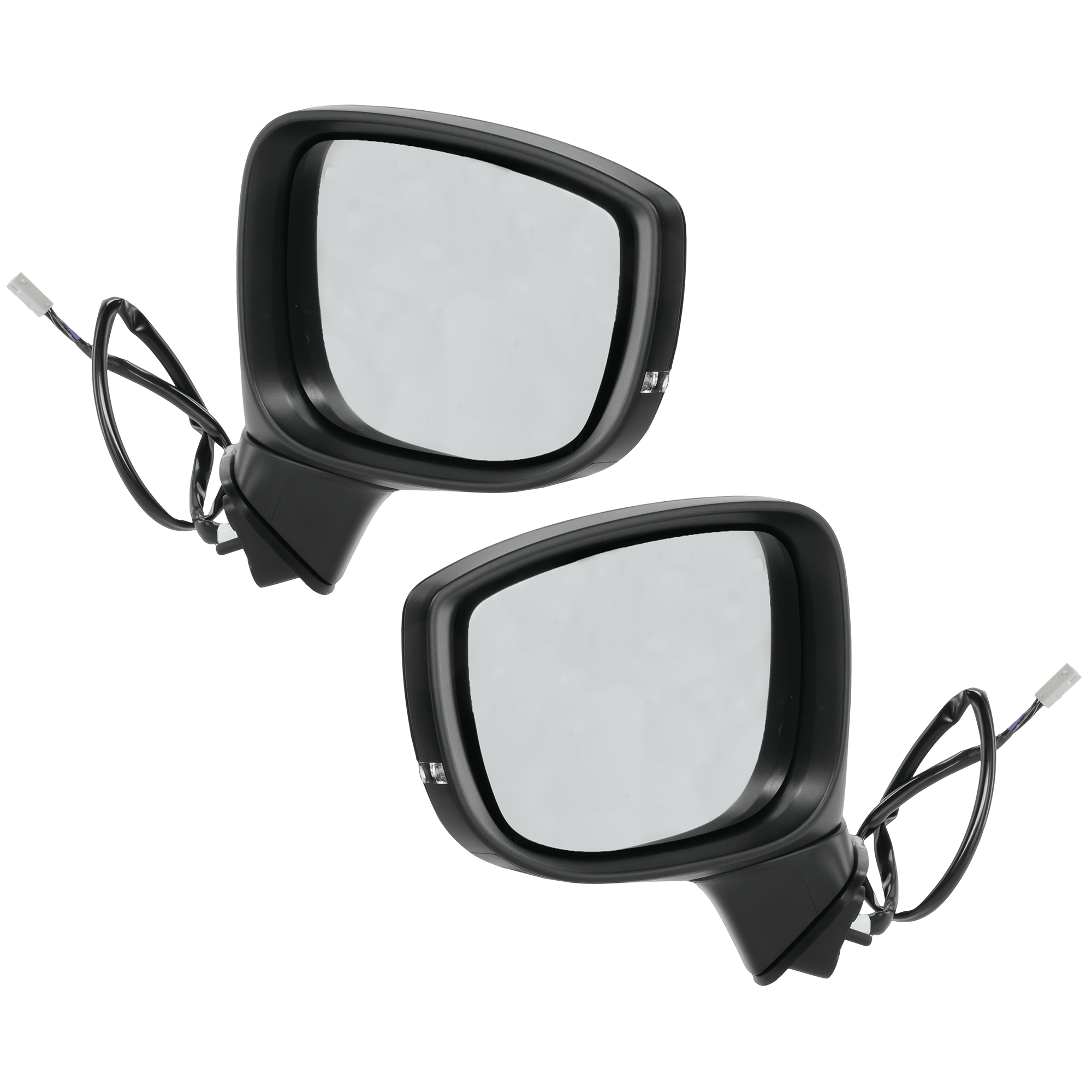 AM CX 5-17-24 MIRROR RH AND LH Power Manual Folding Heated Paintable w BSD and Signal Light w o Auto Dimming and Memory SKU SET JMA114ER S Partslink MA1320200 MA1321200 OEM KC9E69121A TK71691G1 KB7W69122