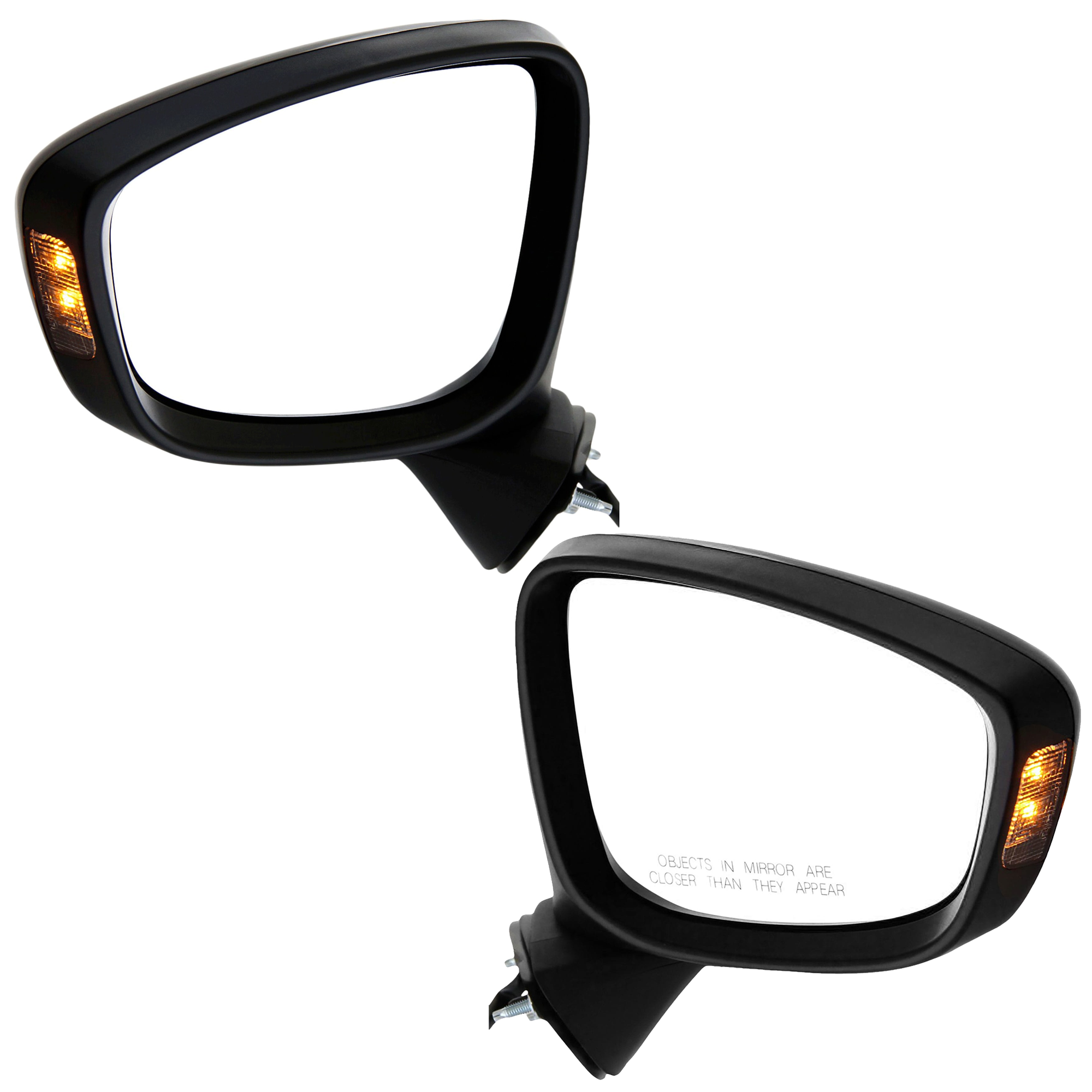 AM CX 5-13-15 MIRROR RH AND LH Power Manual Folding Non Heated Paintable w In housing Signal Light No Auto dimming BSD and Memory SKU SET JMA17ER S Partslink MA1320175 MA1321175 OEM KD3569121H PFM KD3569181G PFM