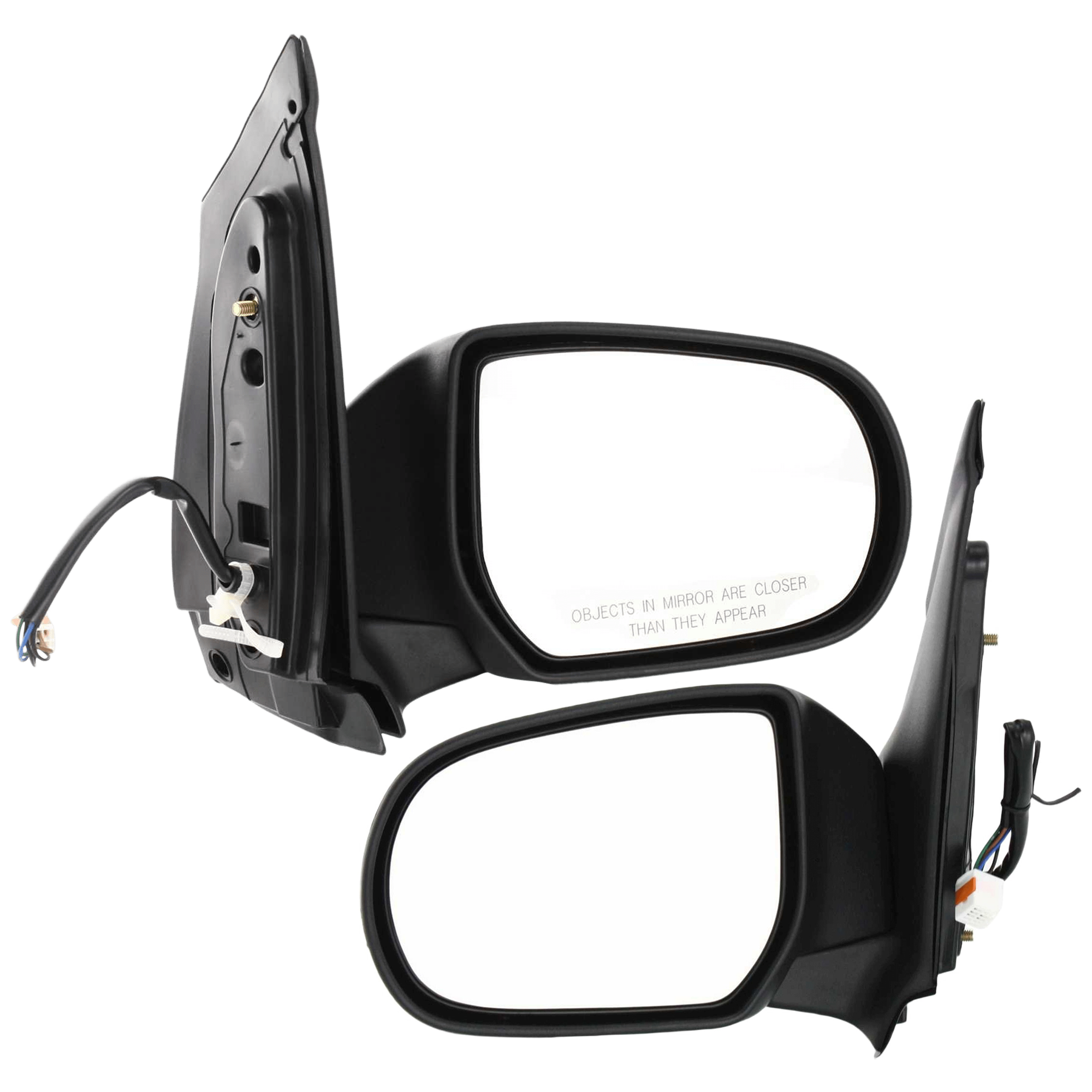 AM MPV 00-06 MIRROR RH AND LH Power Manual Folding Heated Textured SKU SET JMA33ER Partslink MA1320135 MA1321135 OEM LC6269120C LC6269180C