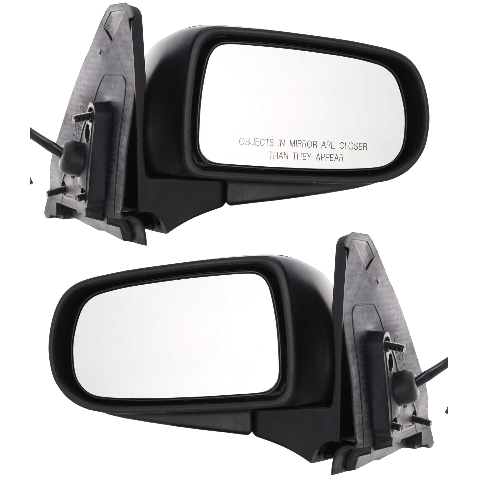 AM PROTEGE 99-03 MIRROR RH AND LH Power Manual Folding Non Heated Paintable SKU SET JMA36ER Partslink MA1320131 MA1321131 OEM BJ0J69120E92 BJ0J69180E92