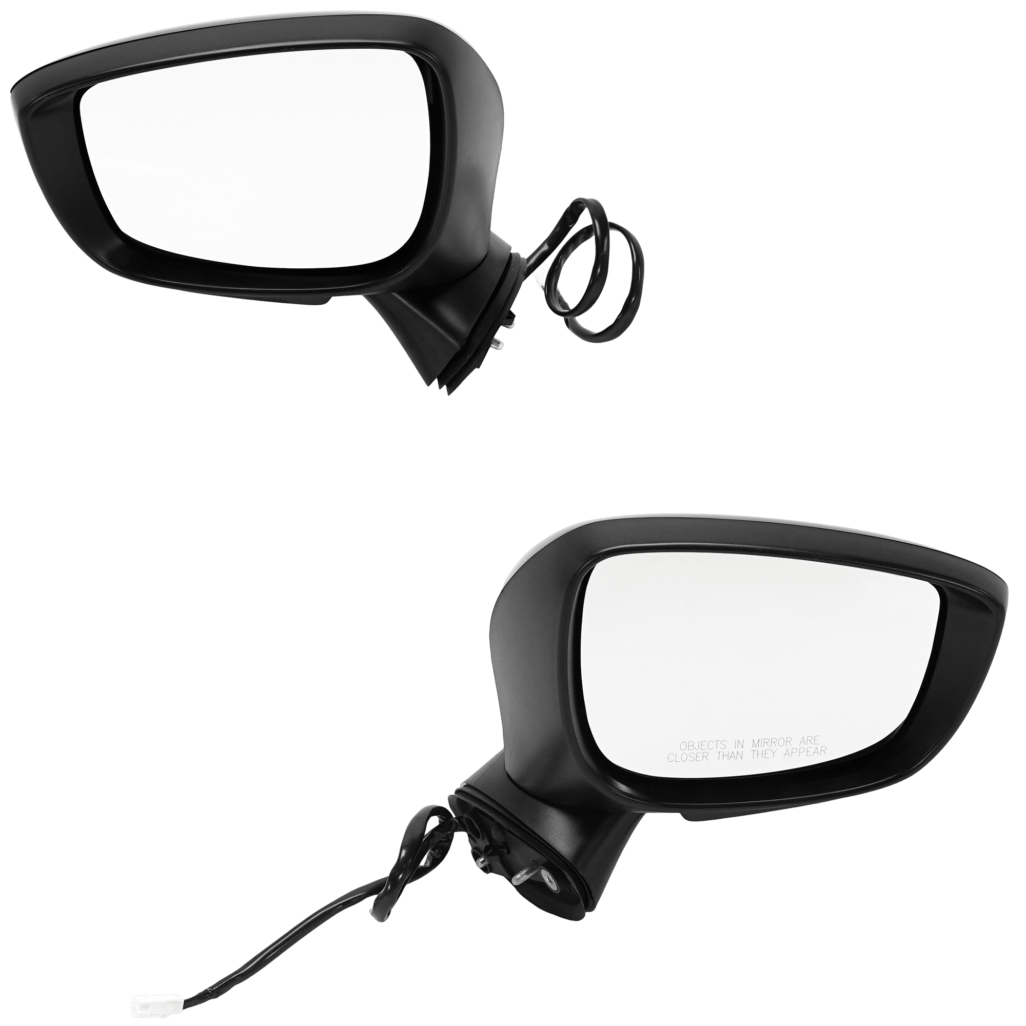 AM CX 5-15-16 MIRROR RH AND LH Power Manual Folding Heated Paintable w In housing Signal Light No Auto dimming BSD and Memory SKU SET JMA59ER S Partslink MA1320208 MA1321208 OEM KR2369121A KR2369181A
