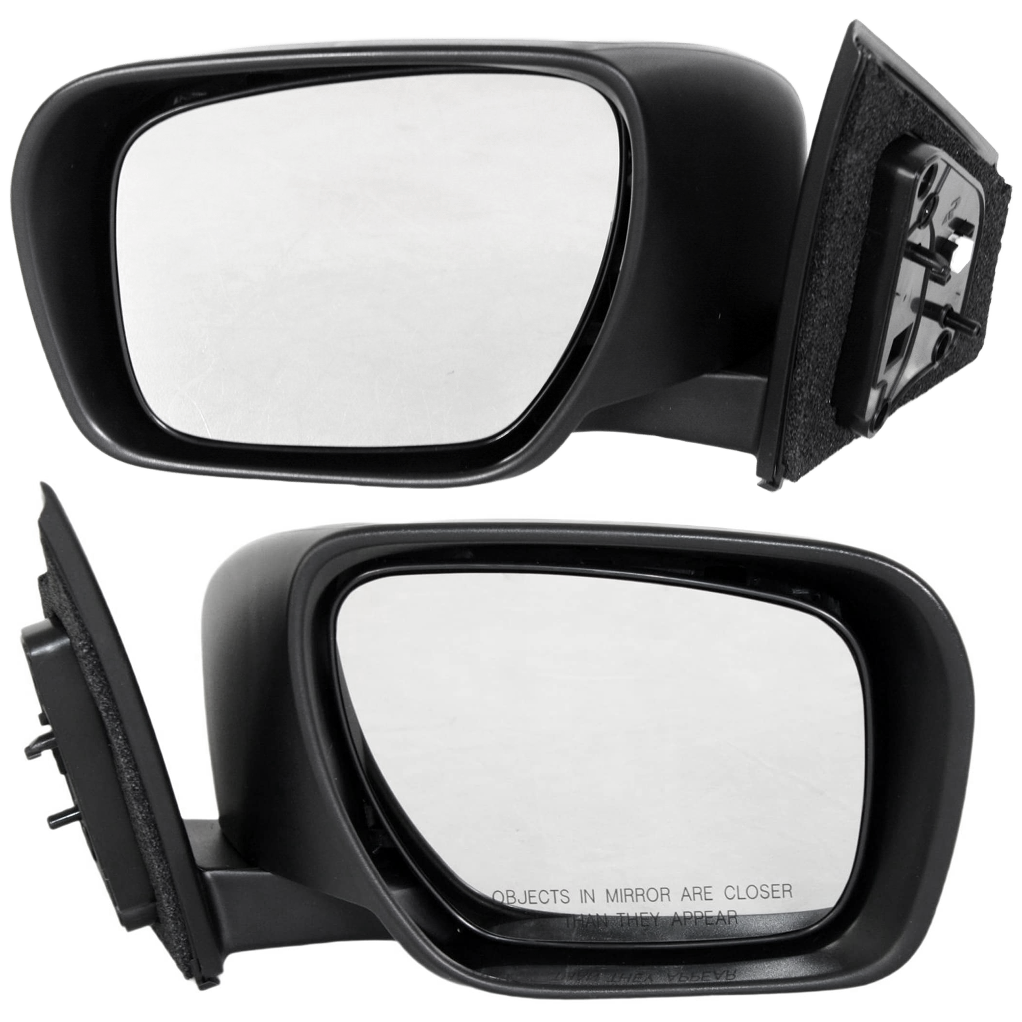 AM CX 9-07-09 MIRROR RH AND LH Power Manual Folding Non Heated Paintable w In housing Signal Light No Auto dimming BSD and Memory SKU SET JMA72ER S Partslink MA1320158 MA1321158 OEM TD1369120NPZ TD1369180RPZ