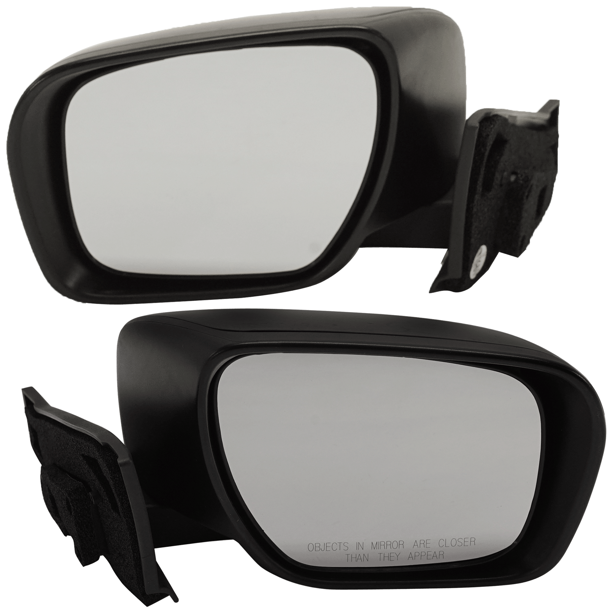 AM MAZDA 5-12-17 MIRROR RH AND LH Power Manual Folding Non Heated Paintable No Signal Light SKU SET JMA89ER Partslink MA1320210 MA1321210 OEM CC2969121B CC2969181B