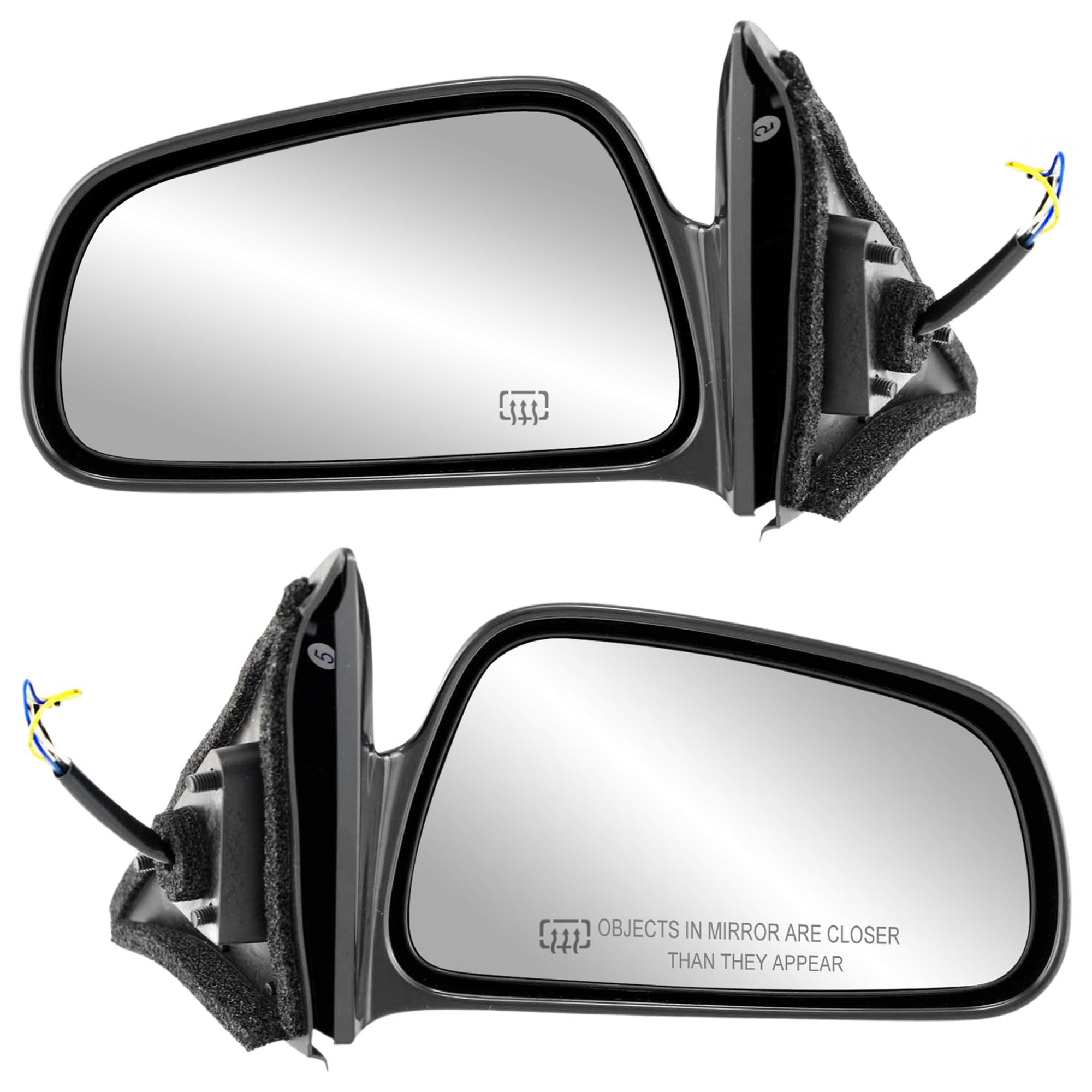 AM GALANT 99-03 MIRROR RH AND LH Power Non Folding Heated Paintable SKU SET JMT22ER Partslink MI1320123 MI1321123 OEM MR788214 MR788222