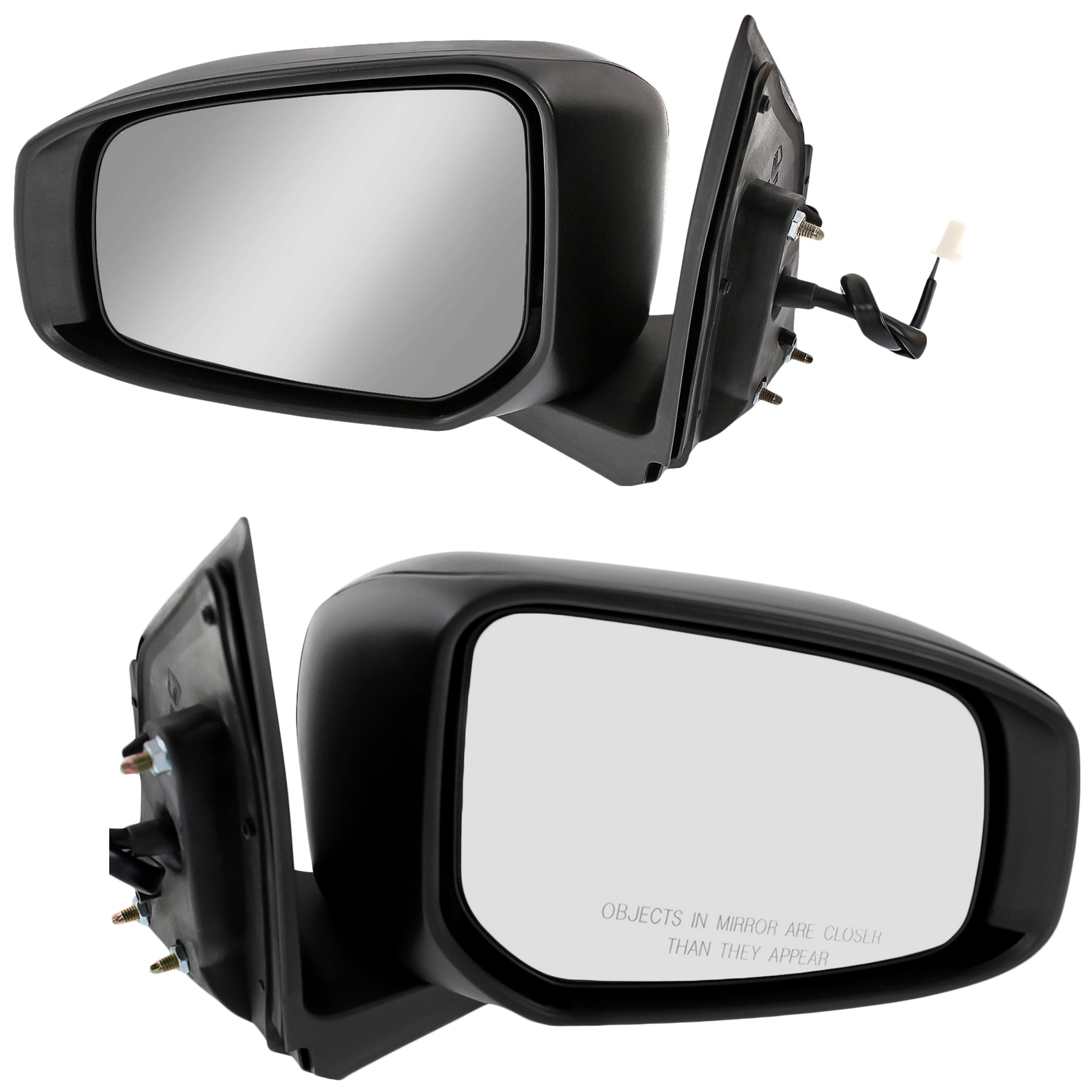 AM MIRAGE 14-22 MIRAGE G4-17-22 MIRROR RH AND LH Power Manual Folding Non Heated Paintable No Signal Light SKU SET JMT35ER Partslink MI1320149 MI1321149 OEM 7632B279 PFM 7632B280 PFM