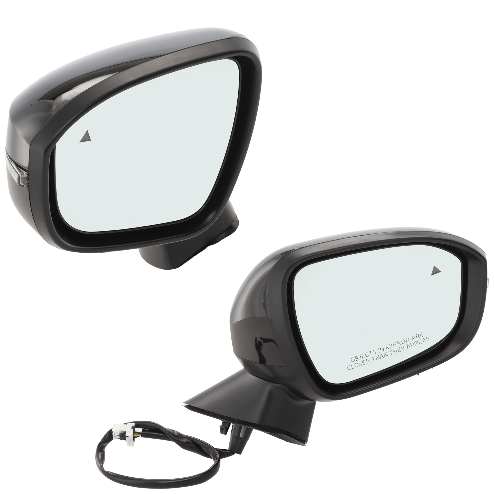 AM OUTLANDER 22-24 MIRROR RH AND LH Power Manual Folding Heated Paintable w Blind Spot Detection in Glass In housing Signal Light w o Auto dimming Memory Puddle Light Side View Camera SKU SET JMT46ER Partslink MI1320159 MI1321159 OEM 7632F013 PFM 7632F014 PFM