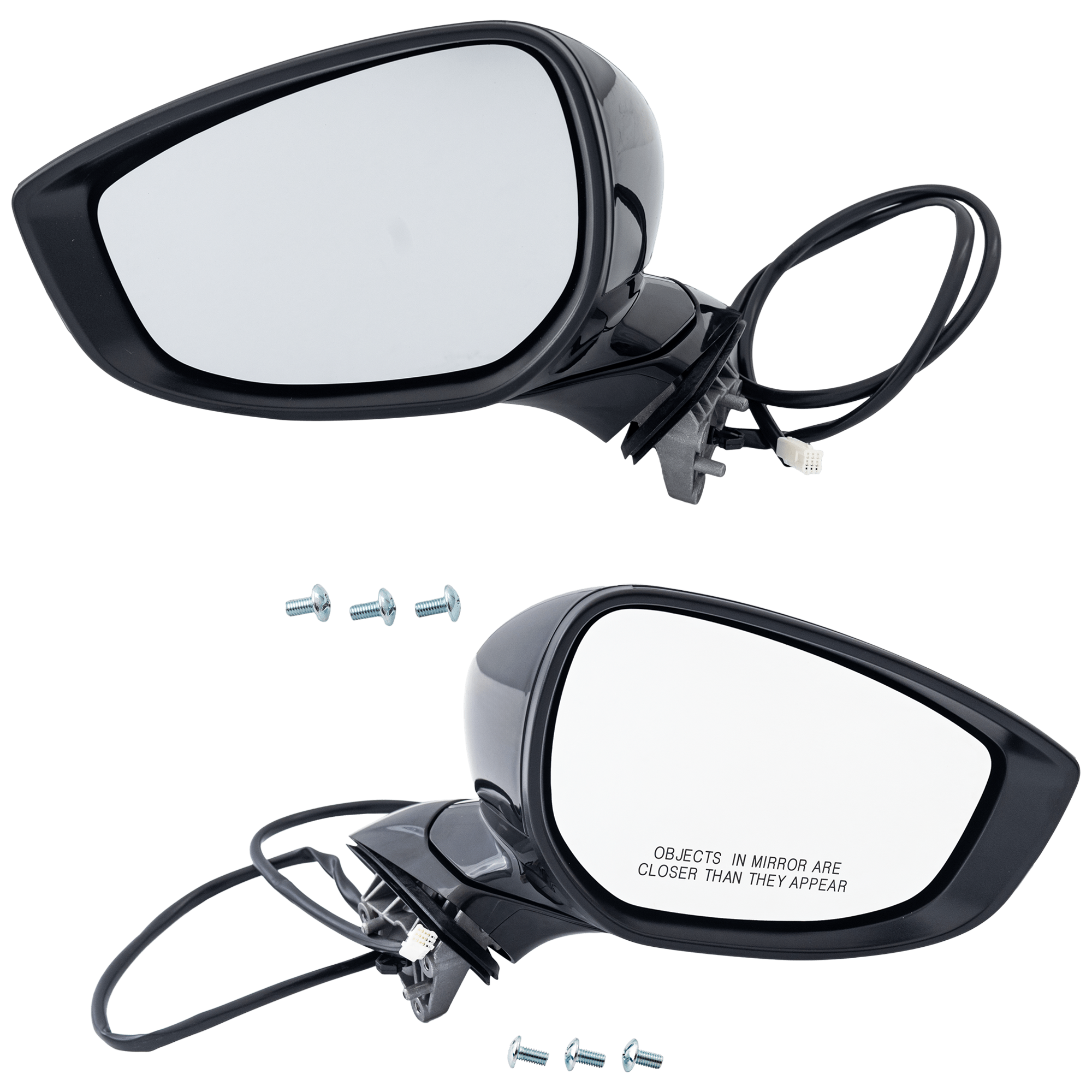 AM MAZDA 3-19-21 MIRROR RH AND LH Power Manual Folding Non Heated Paintable No Auto dimming BSD Memory Signal Light and Puddle Light Japan Built Vehicle Sedan SKU SET JMZ122ER Partslink MA1320232 MA1321232 OEM BENF69121F PFM BENF69181F PFM
