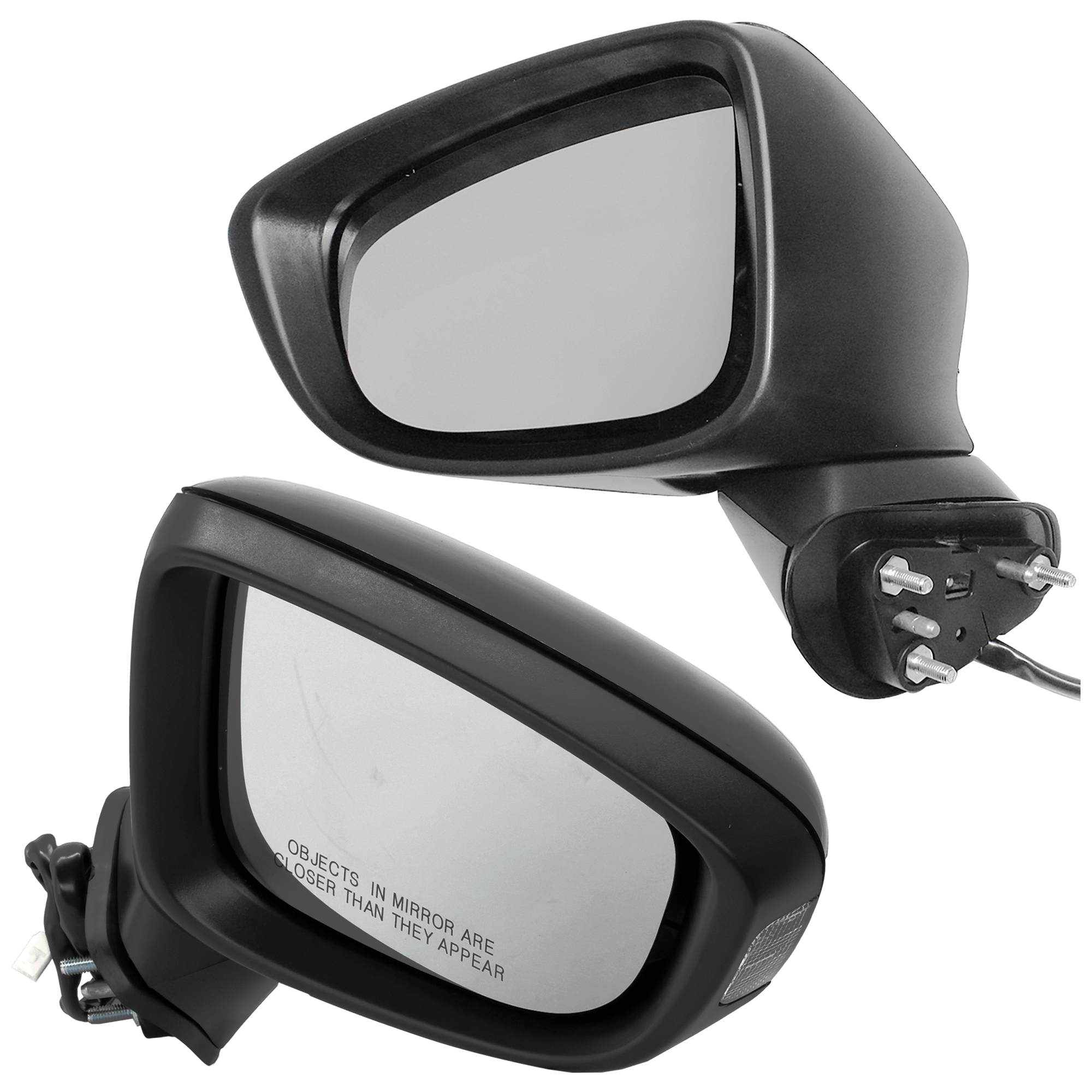 AM MAZDA 6-14-16 MIRROR RH AND LH Power Manual Folding Heated Paintable w Signal Light No BSD SKU SET JMZ84ER S Partslink MA1320178 MA1321178 OEM GHP969121E GJS2691G1 GHP969181