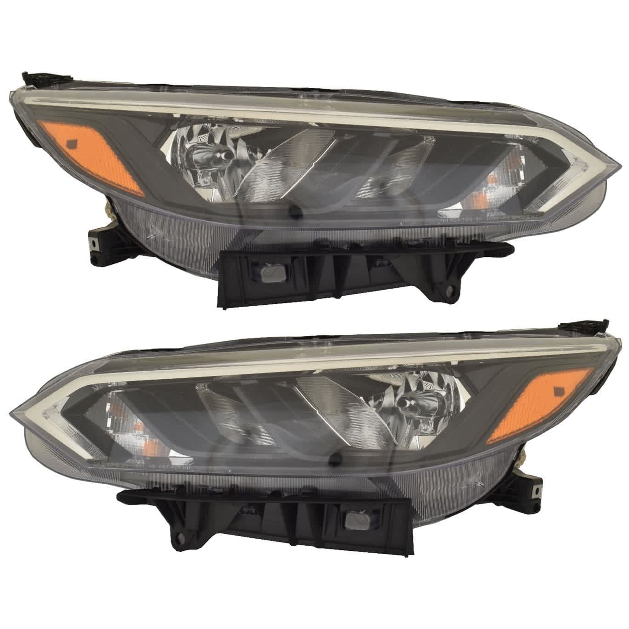 AM SENTRA 24-24 HEAD LAMP RH AND LH Assembly Halogen S S Plus SV Models CAPA SKU SET JN10010001AQ Partslink NI2502302C NI2503302C OEM 260106LY0A 260606LY0A