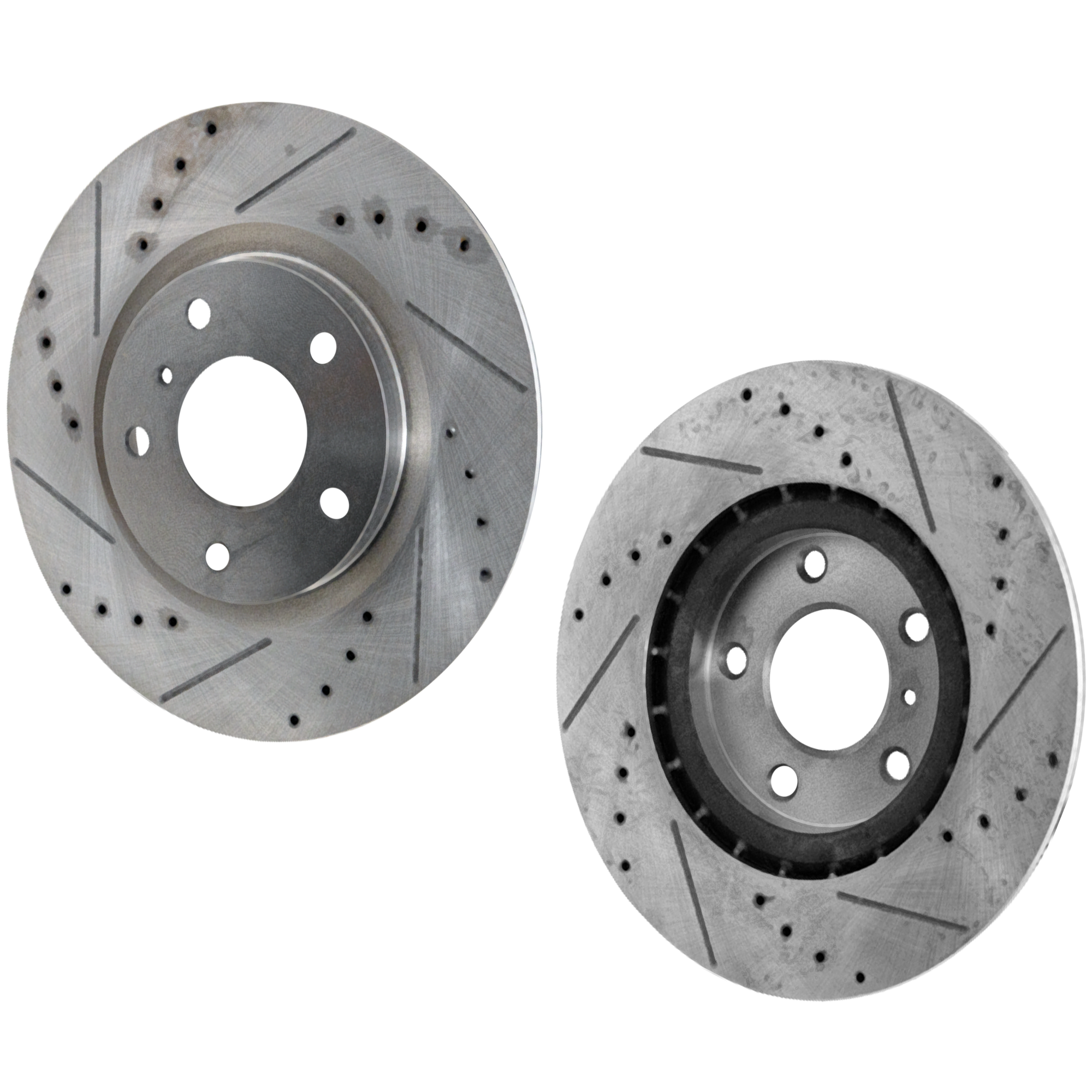AM 350Z G35-03-05 FRONT BRAKE DISC RH AND LH Drilled and Slotted SKU SET JN27110010DRS2 OEM 31350-145559-48880115-60068007