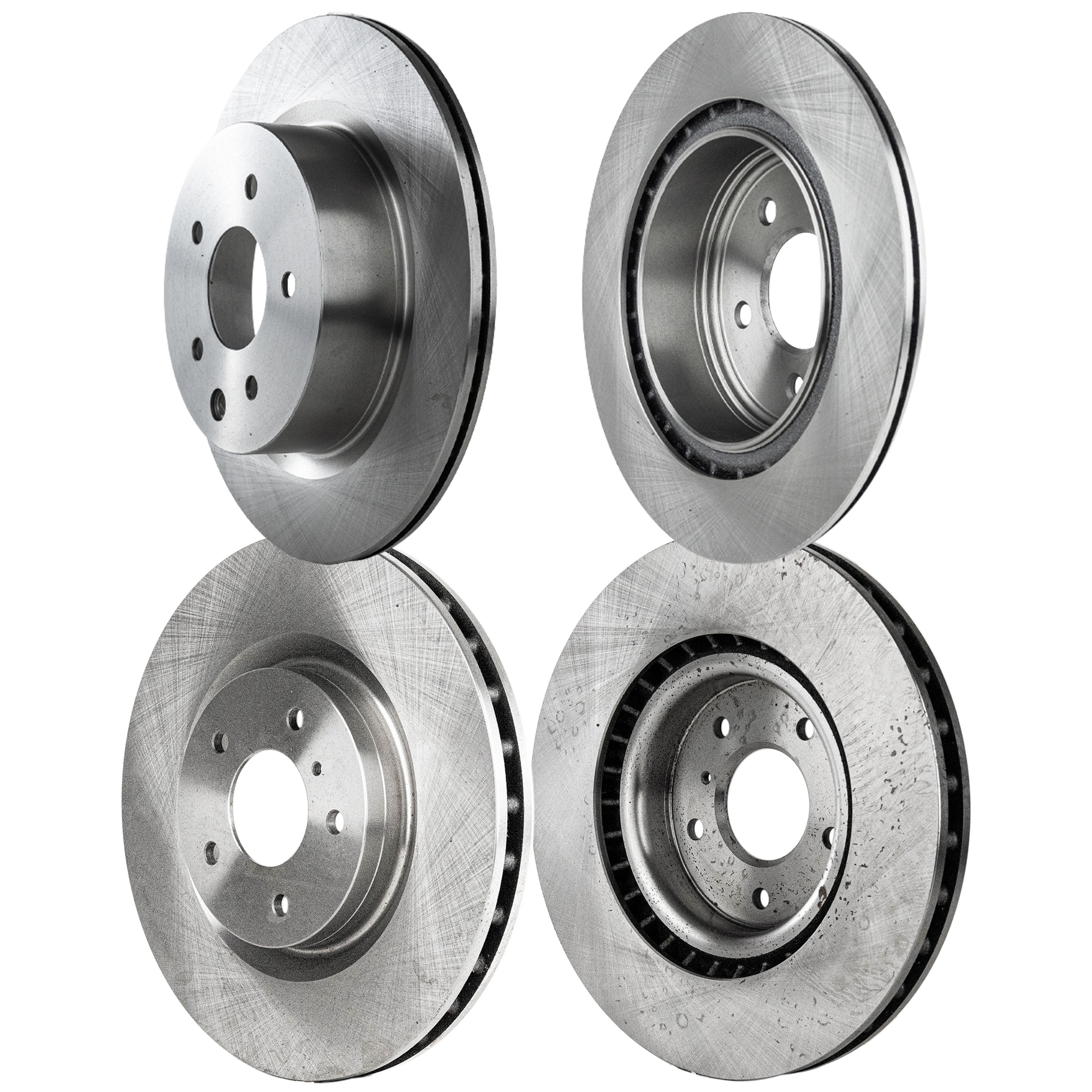 AM 350Z 06-08 FRONT AND REAR BRAKE DISC RH AND LH 4 Wheel Set Plain Surface SKU SET JN27110012-4 A OEM 31395-44703-900400-60068008-31