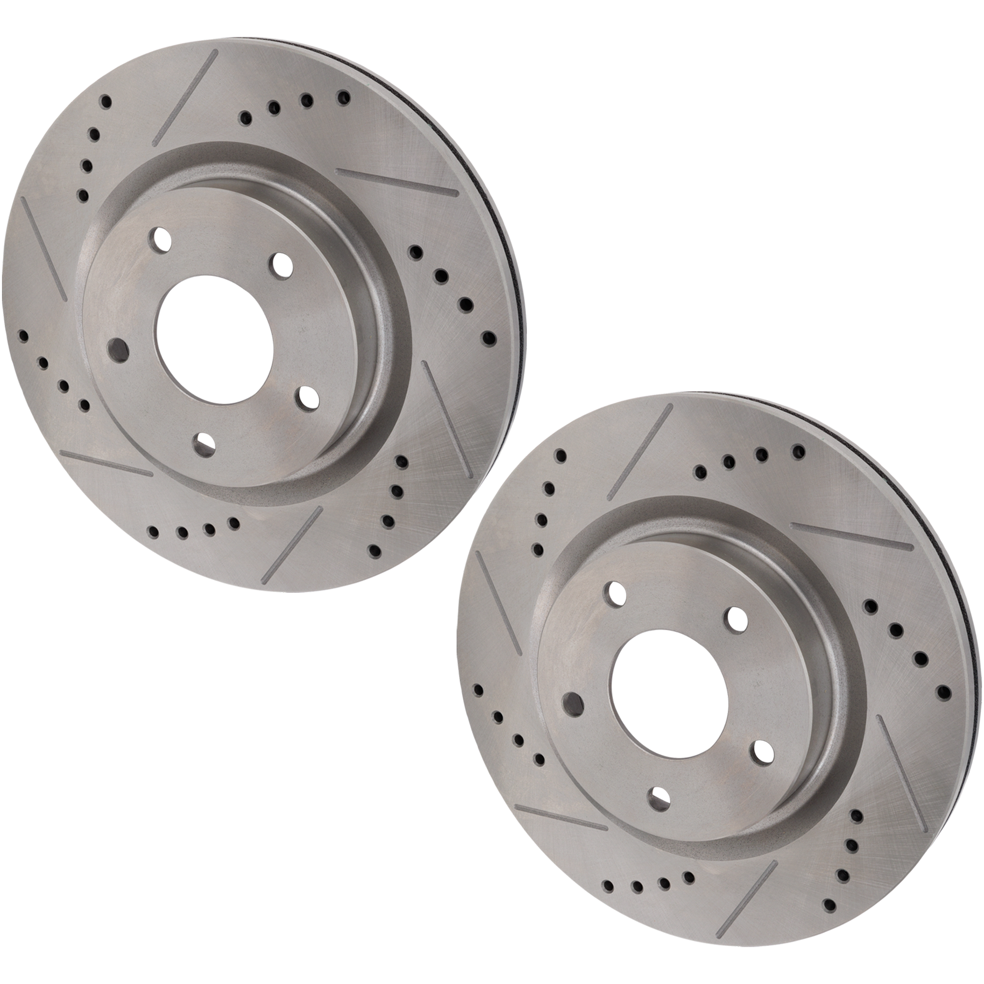 AM ALTIMA 07-13 FRONT BRAKE DISC RH AND LH Cross drilled and Slotted SKU SET JN27110016DRS2 OEM 31464-44589-60430-476245-08330