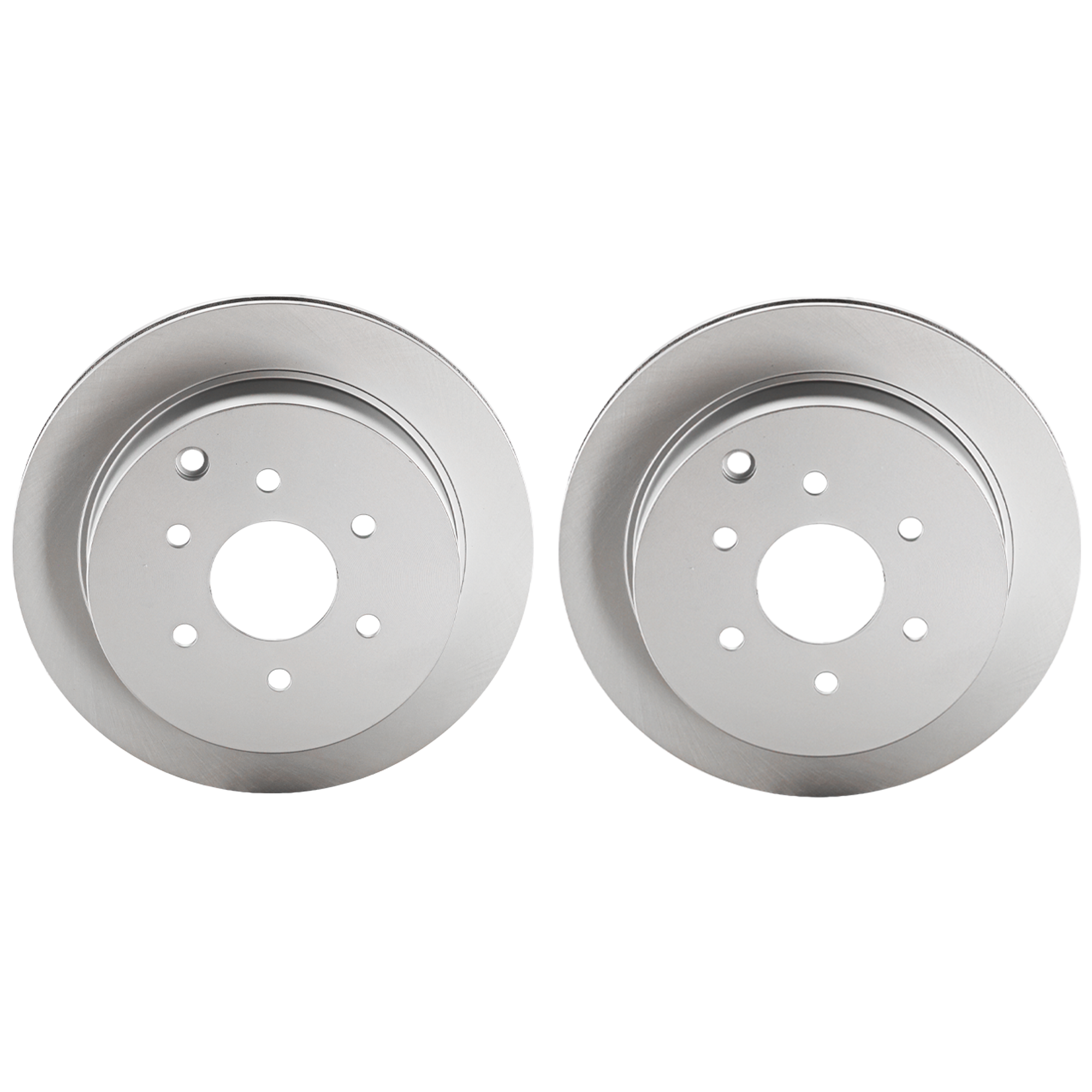 AM FRONTIER 05-22 XTERRA 05-15 EQUATOR 09-12 REAR BRAKE DISC RH AND LH Plain Surface G Coated Cast Iron Vented 6 Lugs SKU SET JN27110020G 2 OEM 43206EA010 PFM