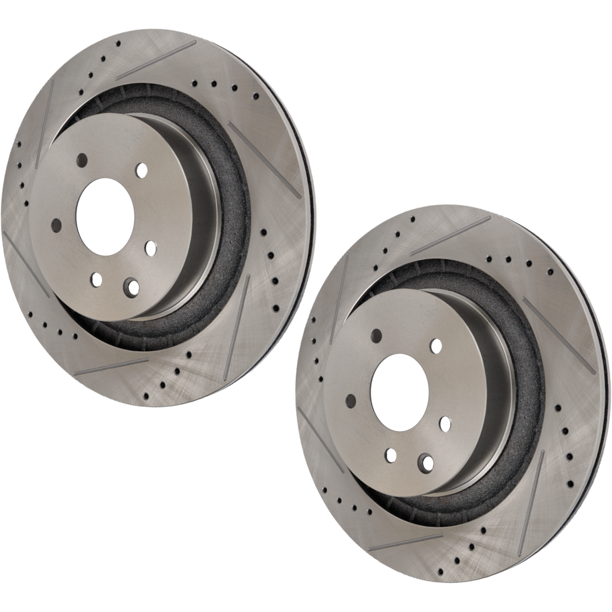 AM G37-08-13-370Z 09-20 REAR BRAKE DISC RH AND LH Drilled and Slotted SKU SET JN27110022DRS2 OEM 31517-44619-850134-900722-6006