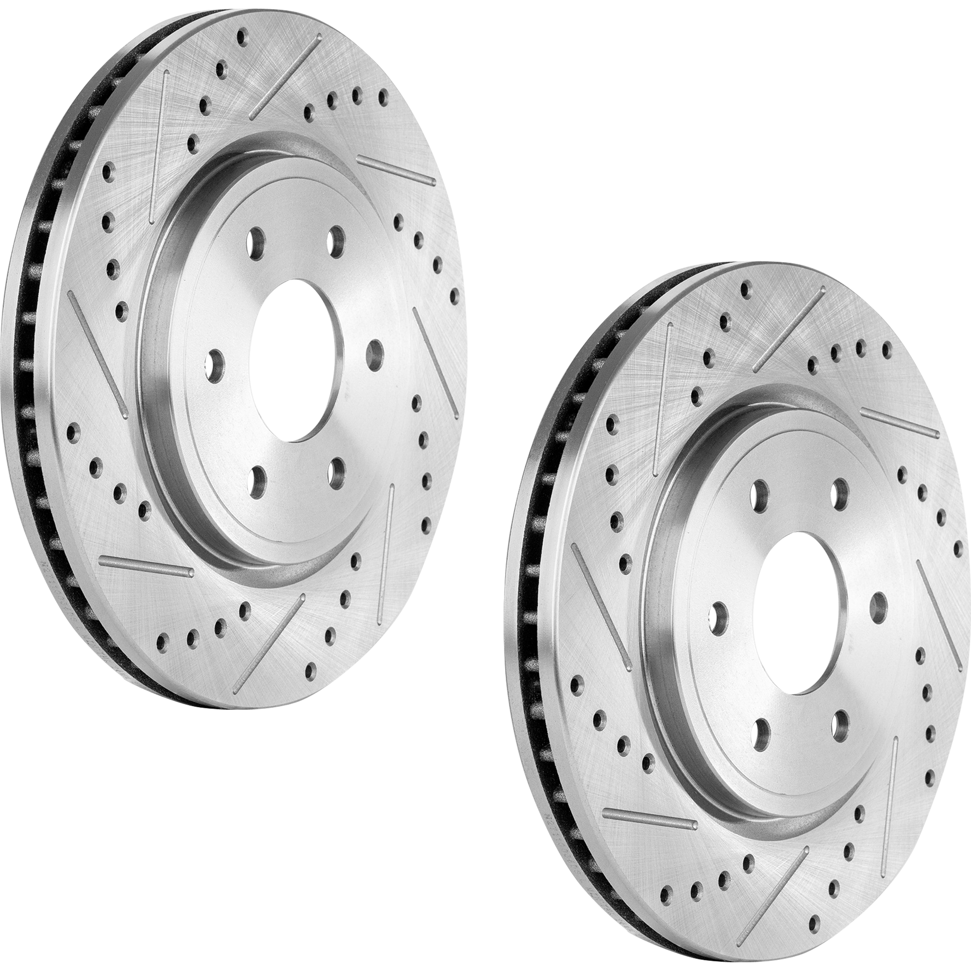 AM PATHFINDER 04-12 FRONTIER 05-23 XTERRA 05-15 EQUATOR 09-12 FRONT BRAKE DISC RH AND LH Cross drilled and Slotted Vented 6 Lugs Performance Rotor SKU SET JN27110036DRS2 OEM 31412-44310-60292-0832978-9002