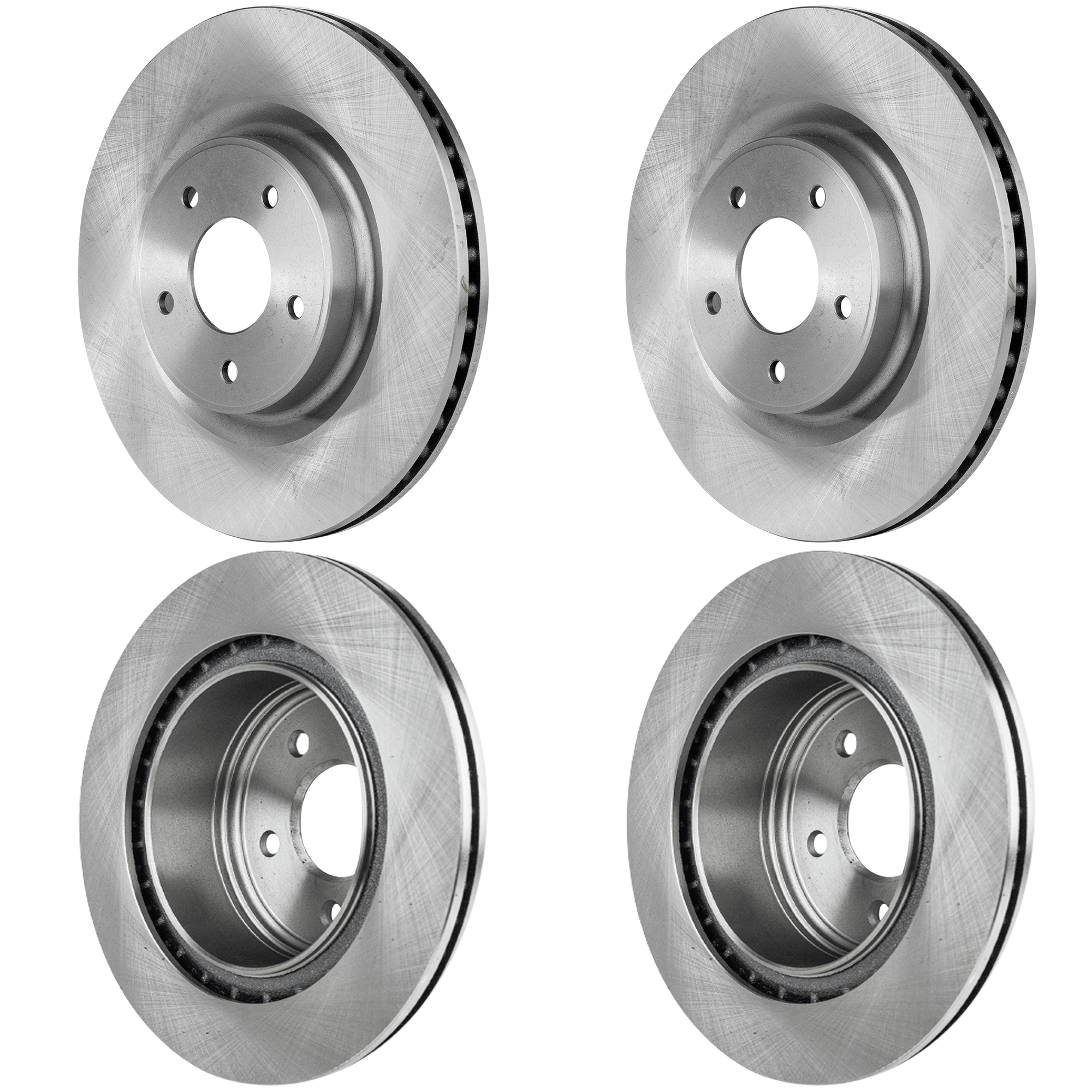 AM QX50-16-17-370Z 20-20 FRONT AND REAR BRAKE DISC 4 Wheel Set SKU SET JN27110038-4 A OEM 43206EG000-44765-0833566-85035