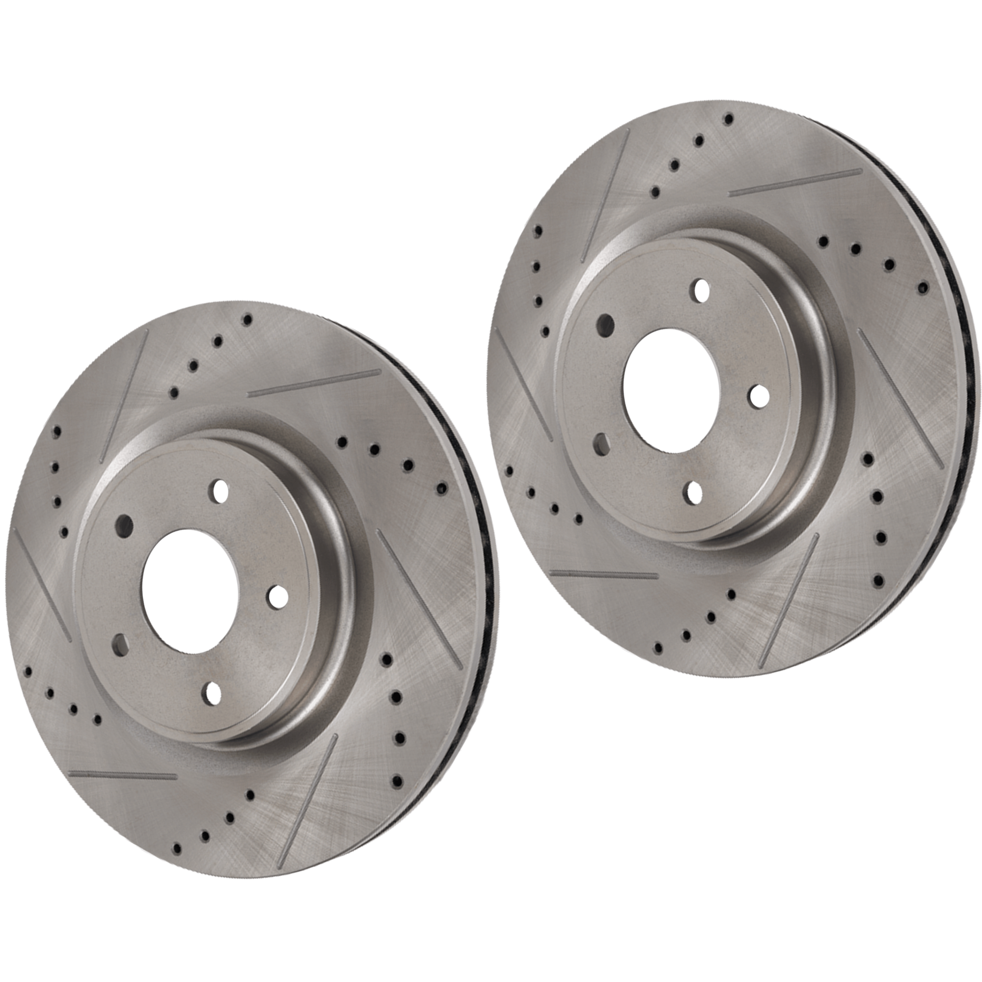 AM MURANO 15-17 PATHFINDER 13-17 FRONT BRAKE DISC RH AND LH Cross drilled and Slotted SKU SET JN27110038DRS2 OEM 44765-0833566-850356-60067105