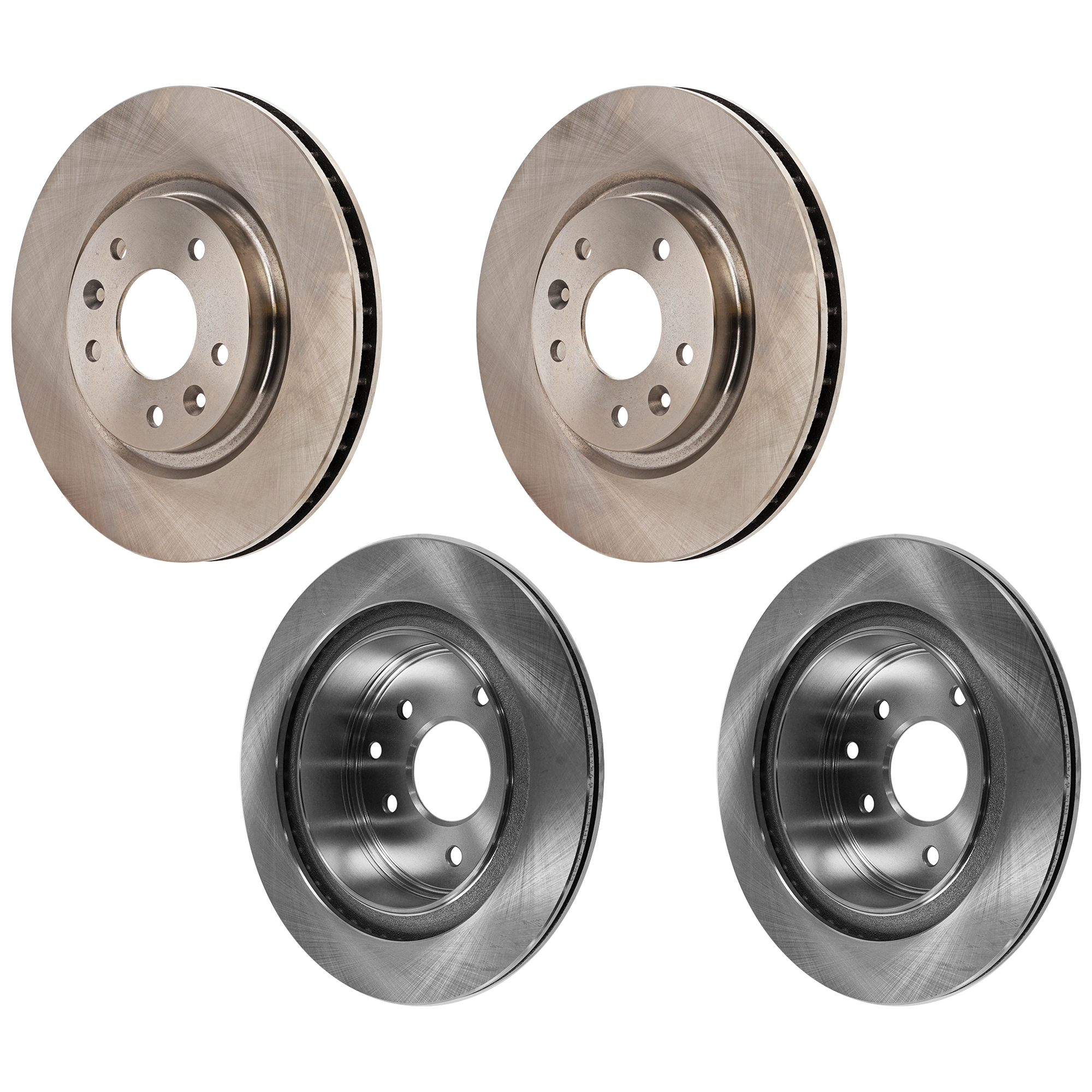 AM LEAF 14-18 ROGUE 14-20 FRONT AND REAR BRAKE DISC 4 Wheel Set SKU SET JN27110042-4 OEM 432068H305-432068H700-432068H7