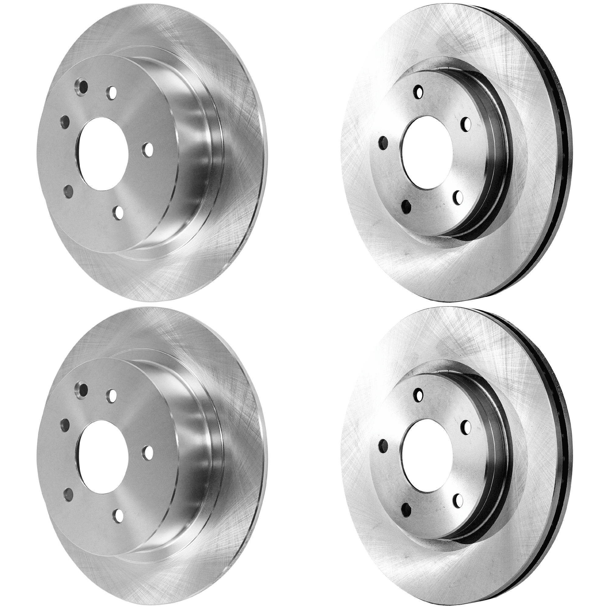 AM SENTRA 13-19 FRONT AND REAR BRAKE DISC 4 Wheel Set SKU SET JN27110047-4 OEM 432068J102-432069Y000-432069W1