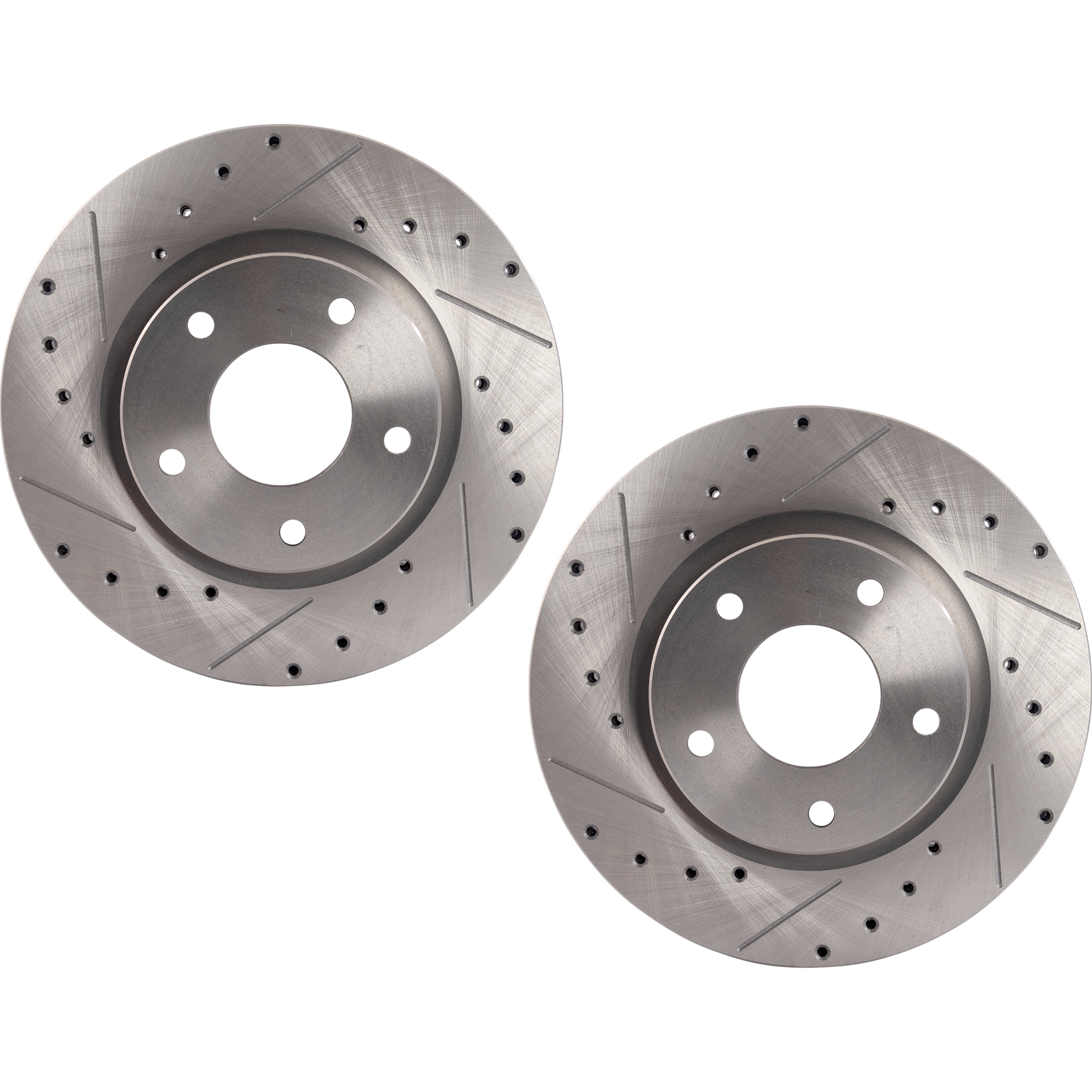 AM SENTRA 13-19 FRONT BRAKE DISC RH AND LH Drilled and Slotted SKU SET JN27110047DRS2 OEM 44767-0833547-850374-60067064