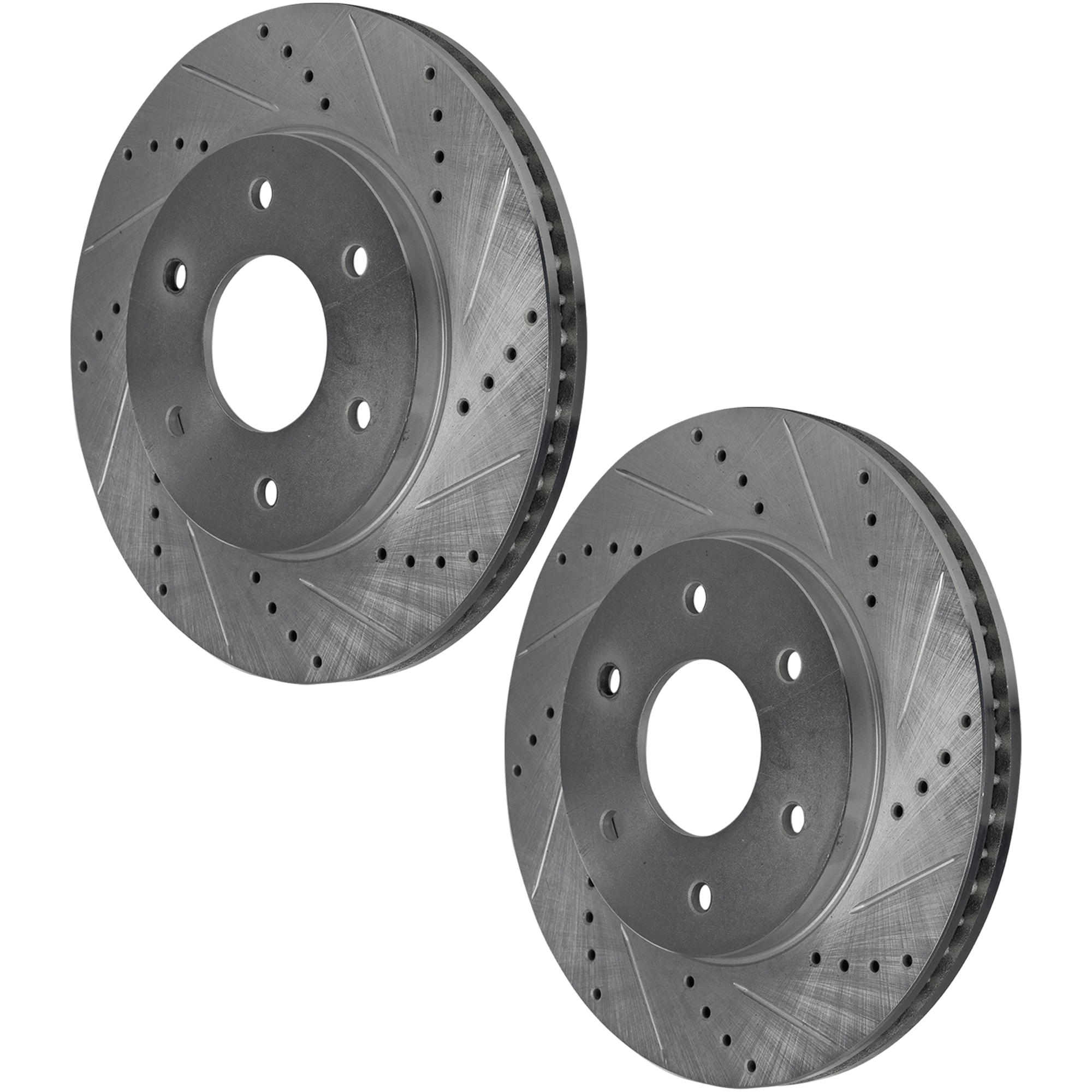 AM TITAN QX56-04-05 PATHFINDER ARMADA 04-04 ARMADA 05-05 FRONT BRAKE DISC RH AND LH Performance Rotor Drilled and Slotted SKU SET JN27110055DRS2 OEM 31328-145507-0833016-12142084