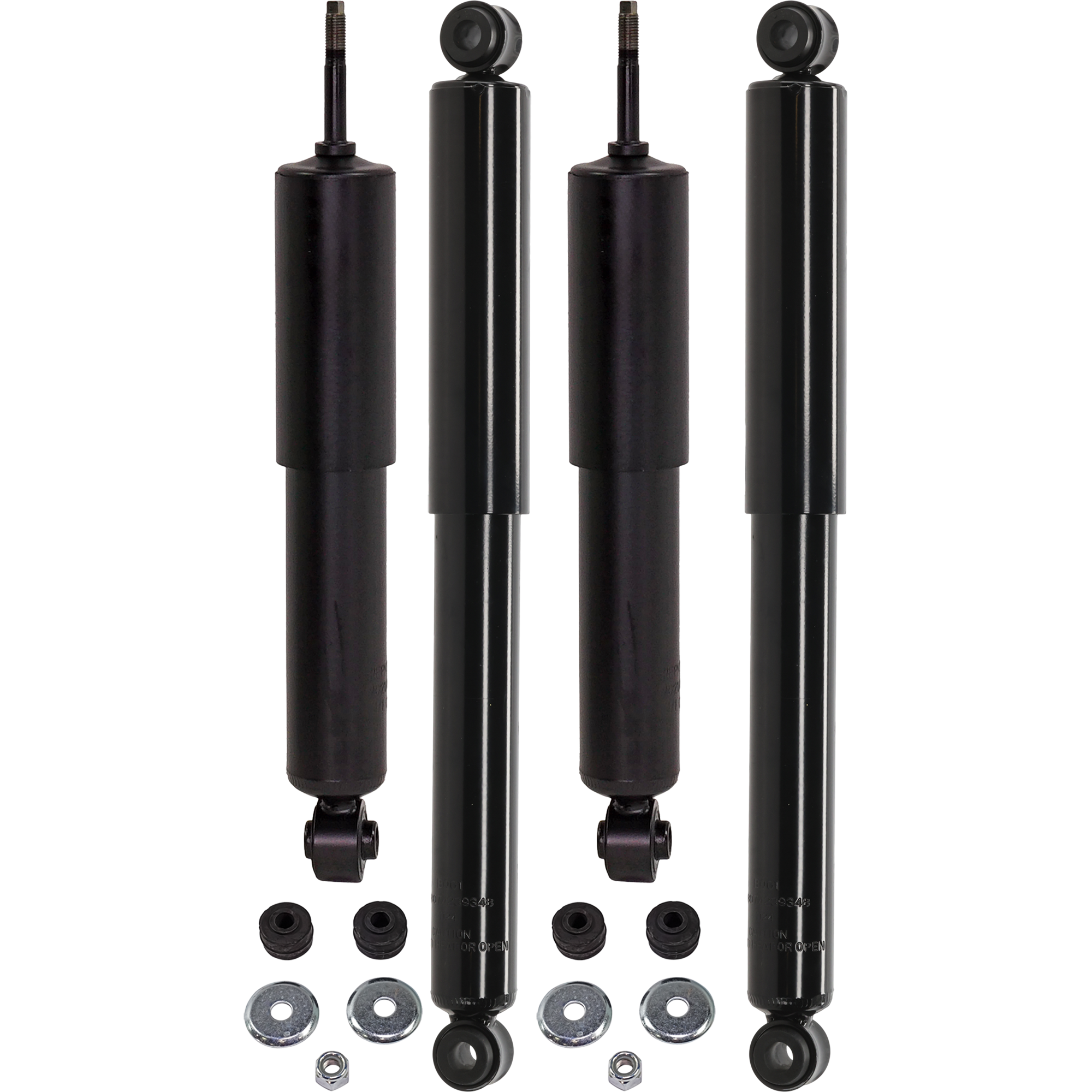 AM D21-86-94 FRONTIER 98-01 FRONT AND REAR SHOCK RH AND LH Gas Charged Twin tube Set of 4 SKU SET JN280101-4 OEM 5611001G27-561101Z625