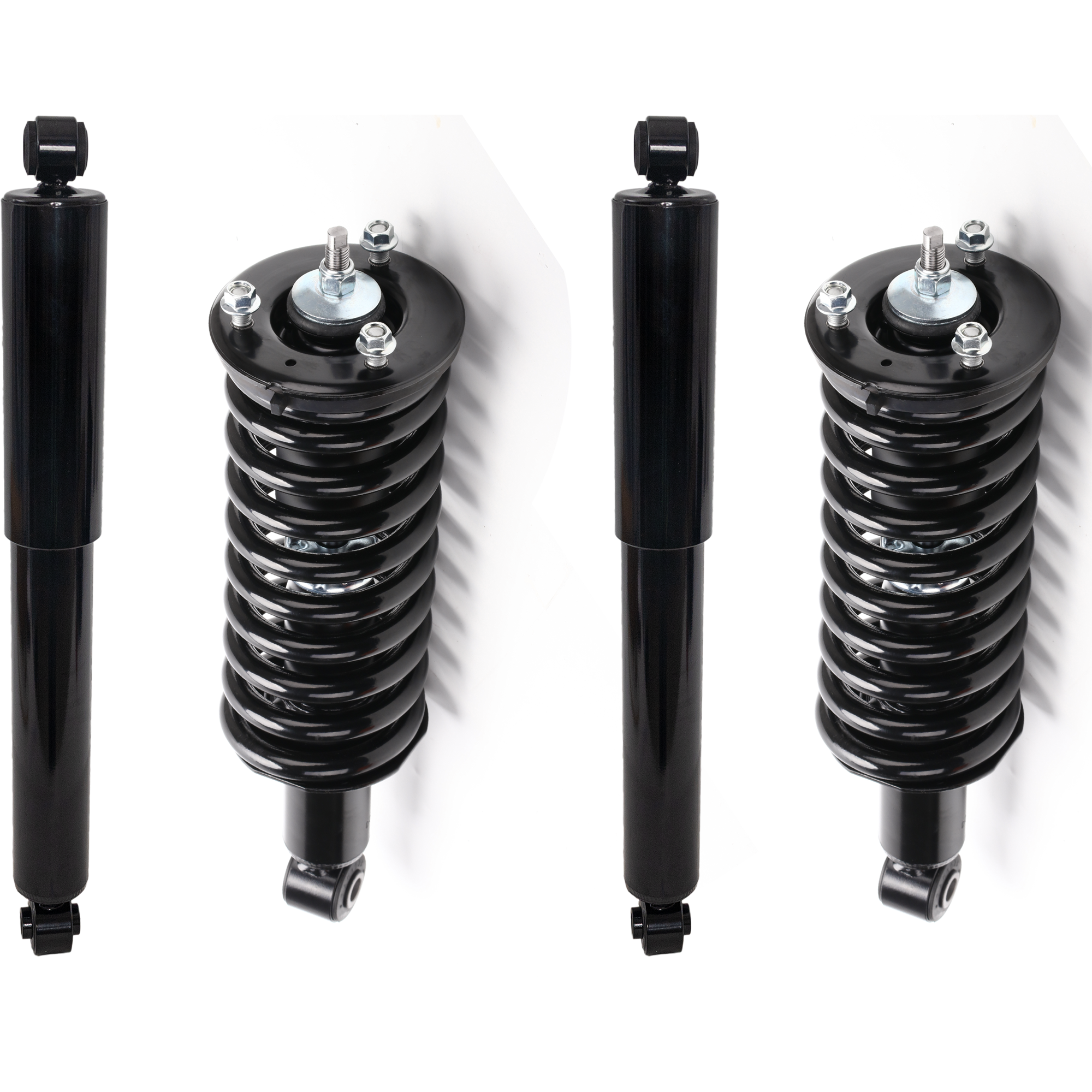 AM FRONTIER 05-21 FRONT AND REAR SHOCK AND FULLY LOADED STRUT RH AND LH SKU SET JN28050032-4 OEM 37273-255410-316924-342845-345