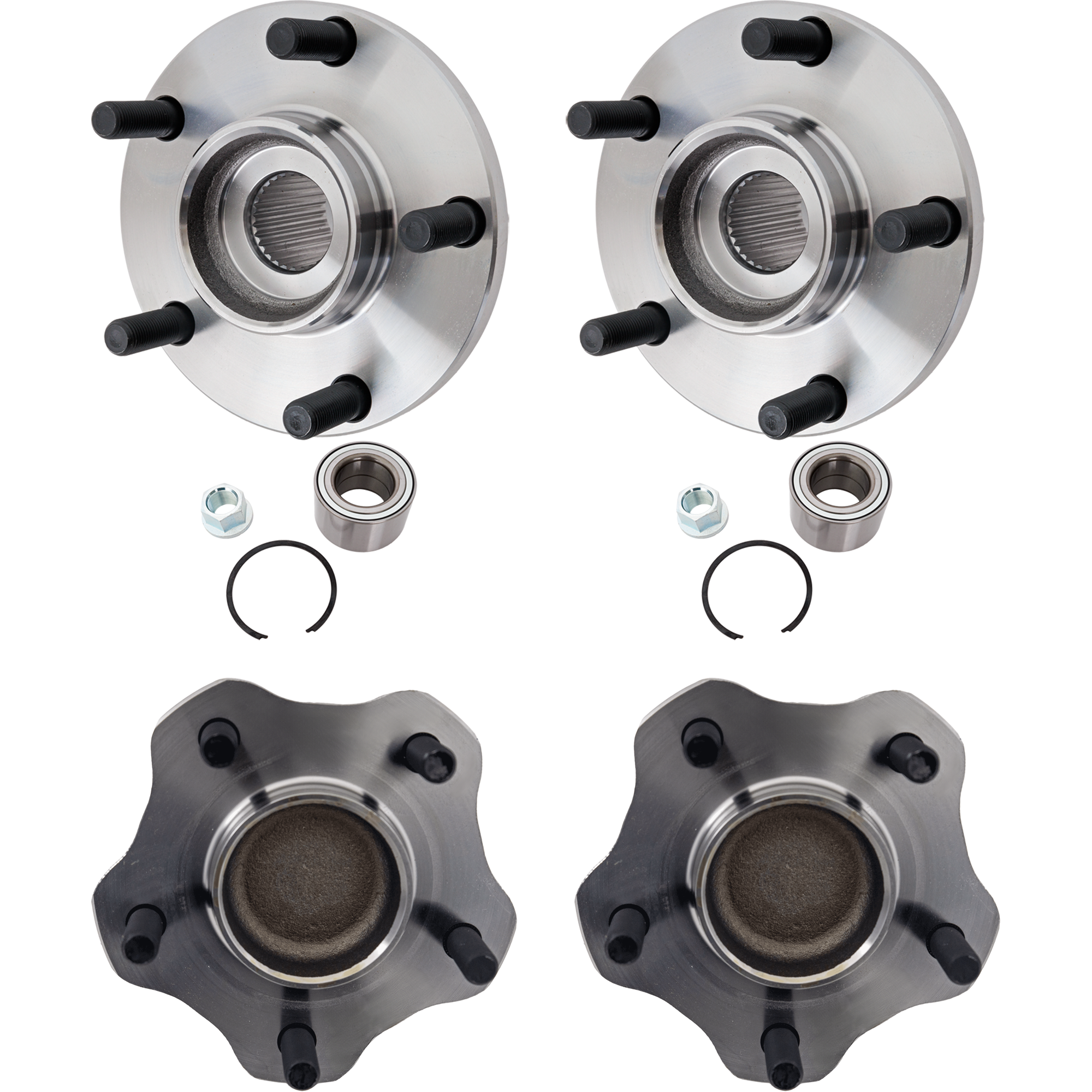 AM ALTIMA 02-06 FRONT AND REAR HUB ASSEMBLY RH AND LH 5 Studs SKU SET JN283704-4 A OEM 402022Y010