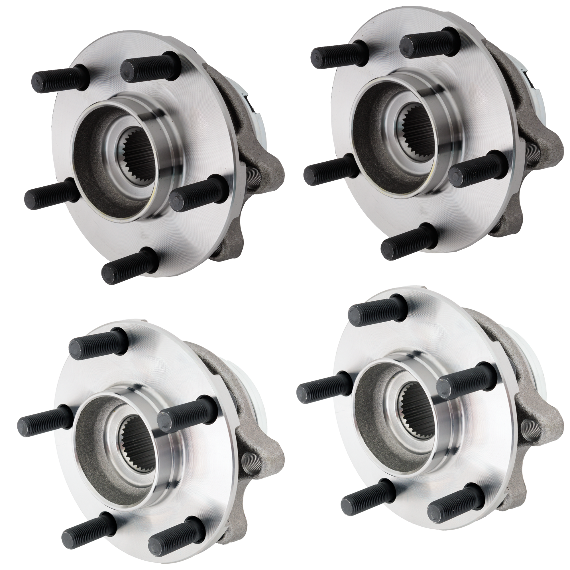 AM ALTIMA 07-13 FRONT AND REAR HUB ASSEMBLY RH AND LH 5 Studs 5 x 4.5 in. Bolt Pattern SKU SET JN285912 OEM 512388-513295-516347-712388-43