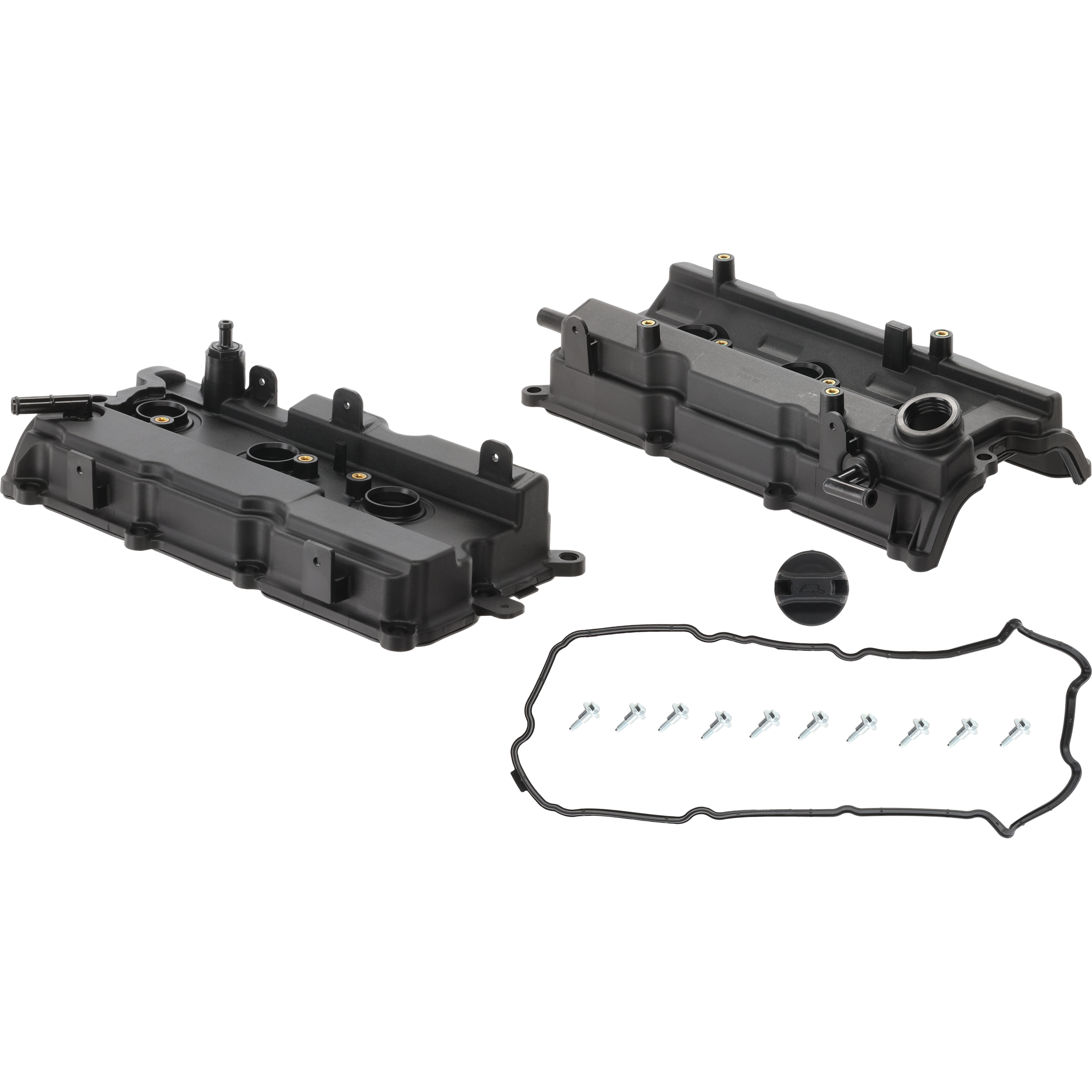 AM MAXIMA 02-08 QUEST 06-09 VALVE COVER Front and Rear 6 Cyl 3.5L Eng. w Gaskets SKU SET JN320401-2 OEM 132647Y000-132648J102-132647Y0