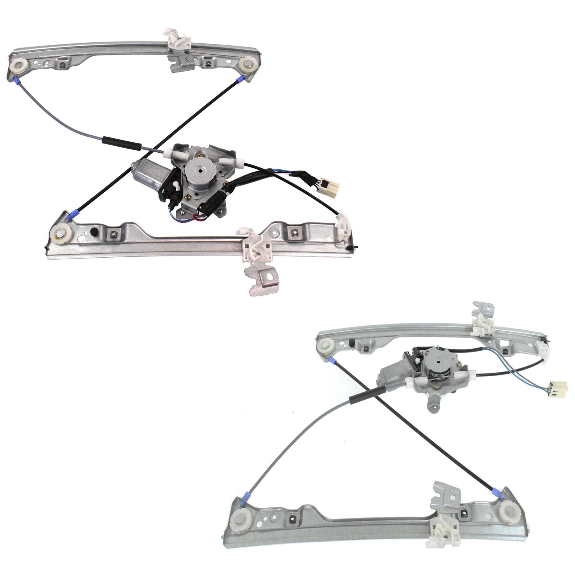 AM ALTIMA 02-06 FRONT WINDOW REGULATOR RH AND LH Power With Motor SKU SET JN462933 Partslink NI1350115 NI1351134 OEM 807208J000-807218J000 PFM