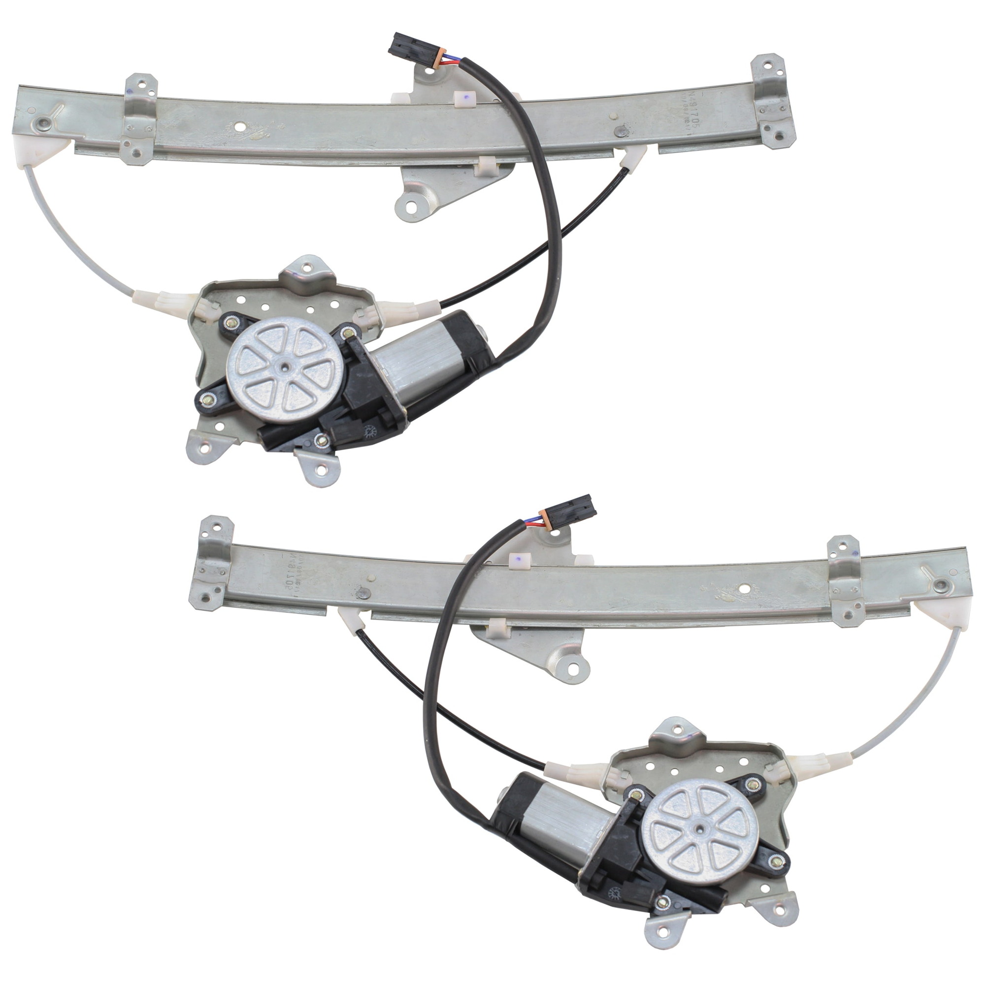 AM MAXIMA 89-94 FRONT AND REAR WINDOW REGULATOR LH Power w Motor SKU SET JN462940-2L Partslink NI1350103 NI1550113 OEM 8072185E05 PFM 8272185E01 PFM