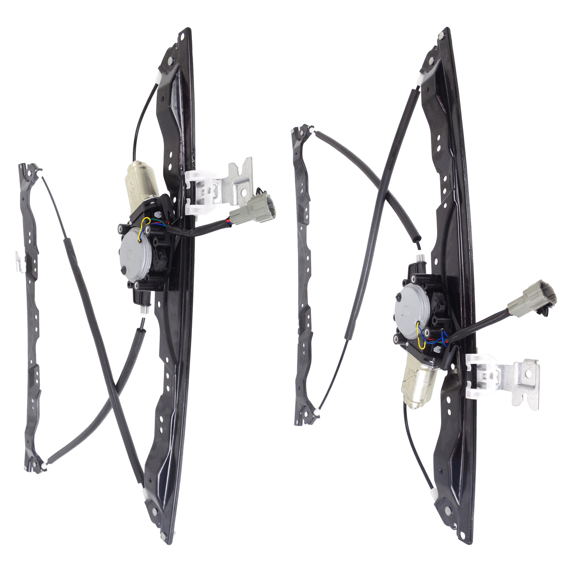 AM ARMADA TITAN 04-15 QX56-04-10 FRONT WINDOW REGULATOR RH AND LH Power w Motor SKU SET JN462943 Partslink NI1350143 NI1351143 OEM 80720ZT00A 807309FJ0A 80721ZT0