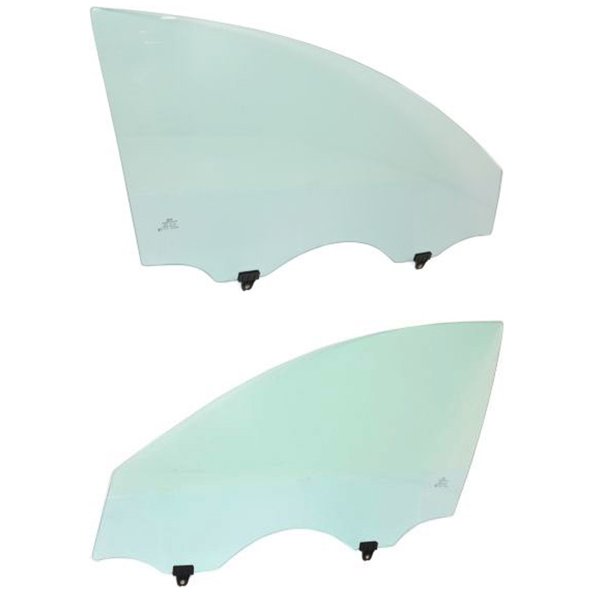 AM NISSAN ALTIMA 07-12 FRONT DOOR GLASS RH and LH Green Tint with Clip Sedan SKU SET JN480103 OEM 80300JA000 FD23387GTYN 80301JA
